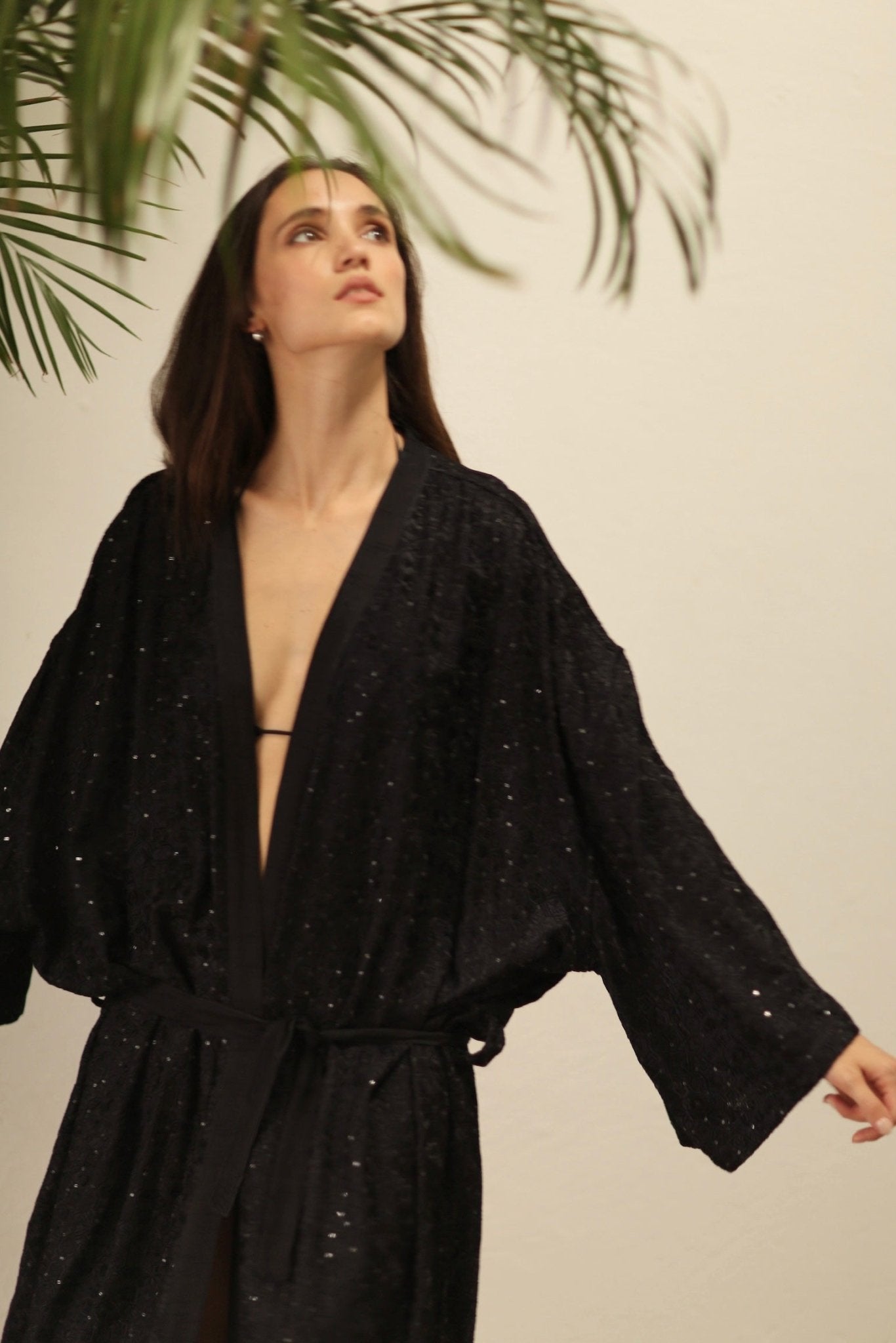 EREBUS BLACK SILK KIMONO - MOMO STUDIO BERLIN - Berlin Concept Store - sustainable & ethical fashion