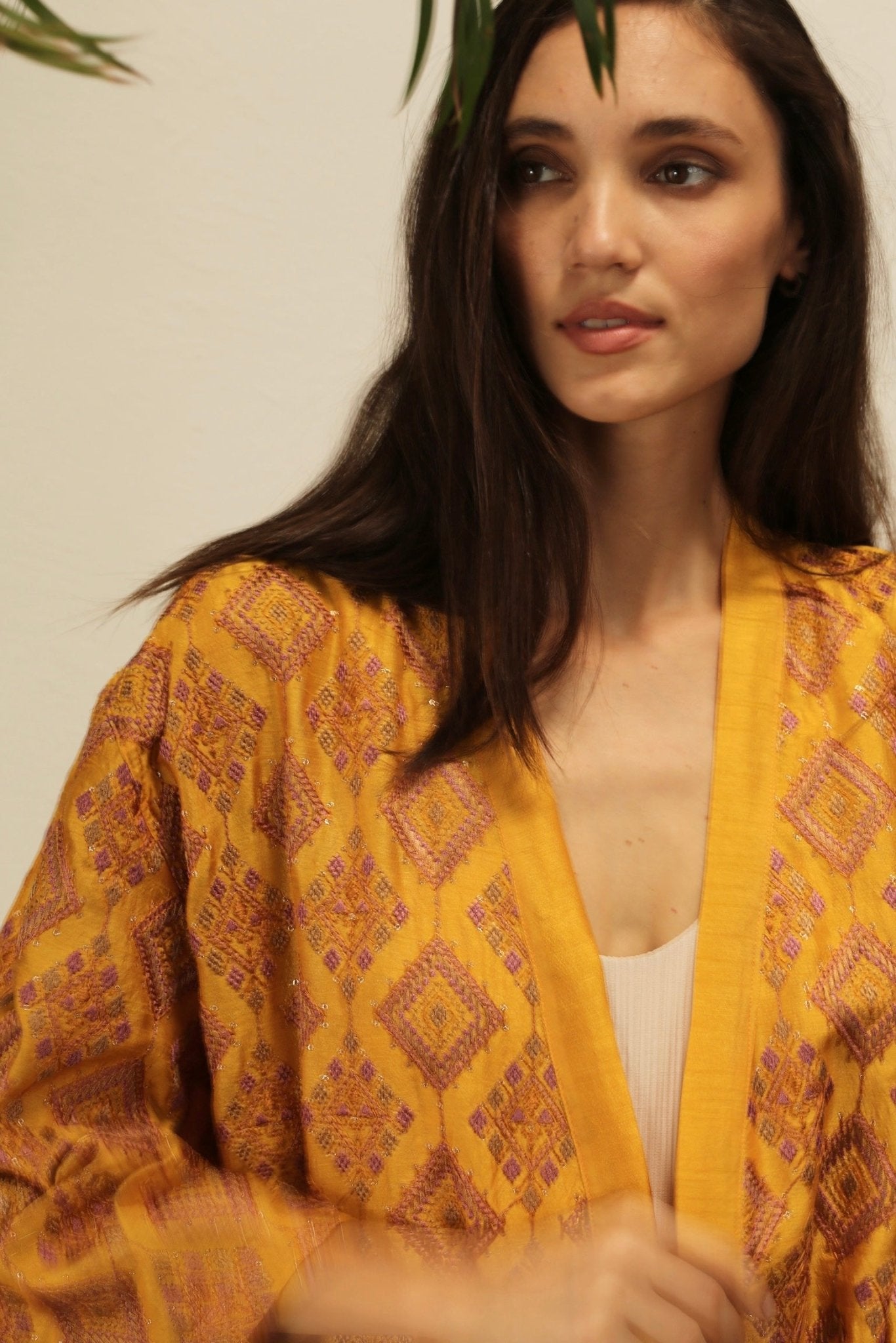 EUPHROSYNE SILK EMBROIDERED KIMONO - MOMO STUDIO BERLIN - Berlin Concept Store - sustainable & ethical fashion