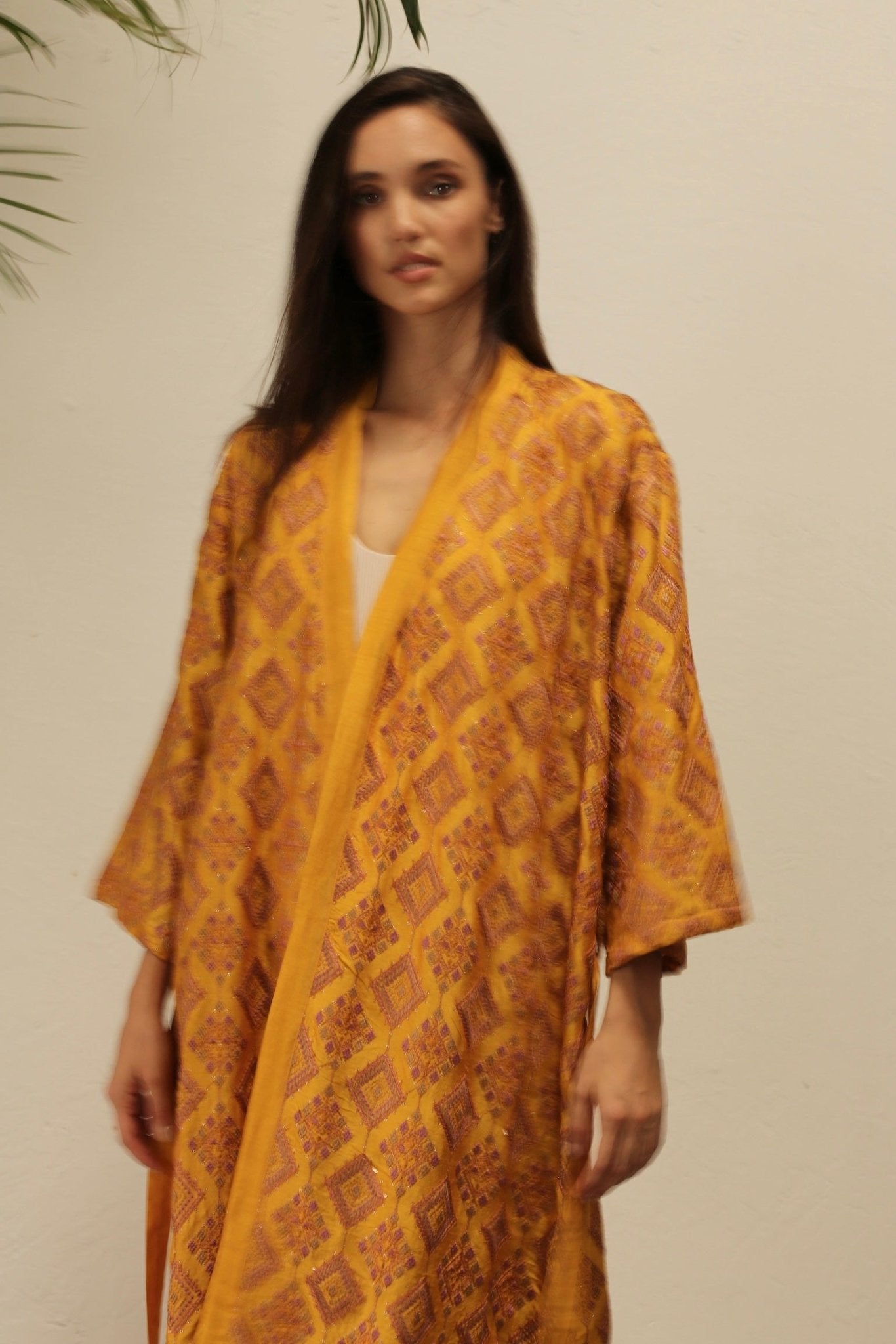 EUPHROSYNE SILK EMBROIDERED KIMONO - MOMO STUDIO BERLIN - Berlin Concept Store - sustainable & ethical fashion