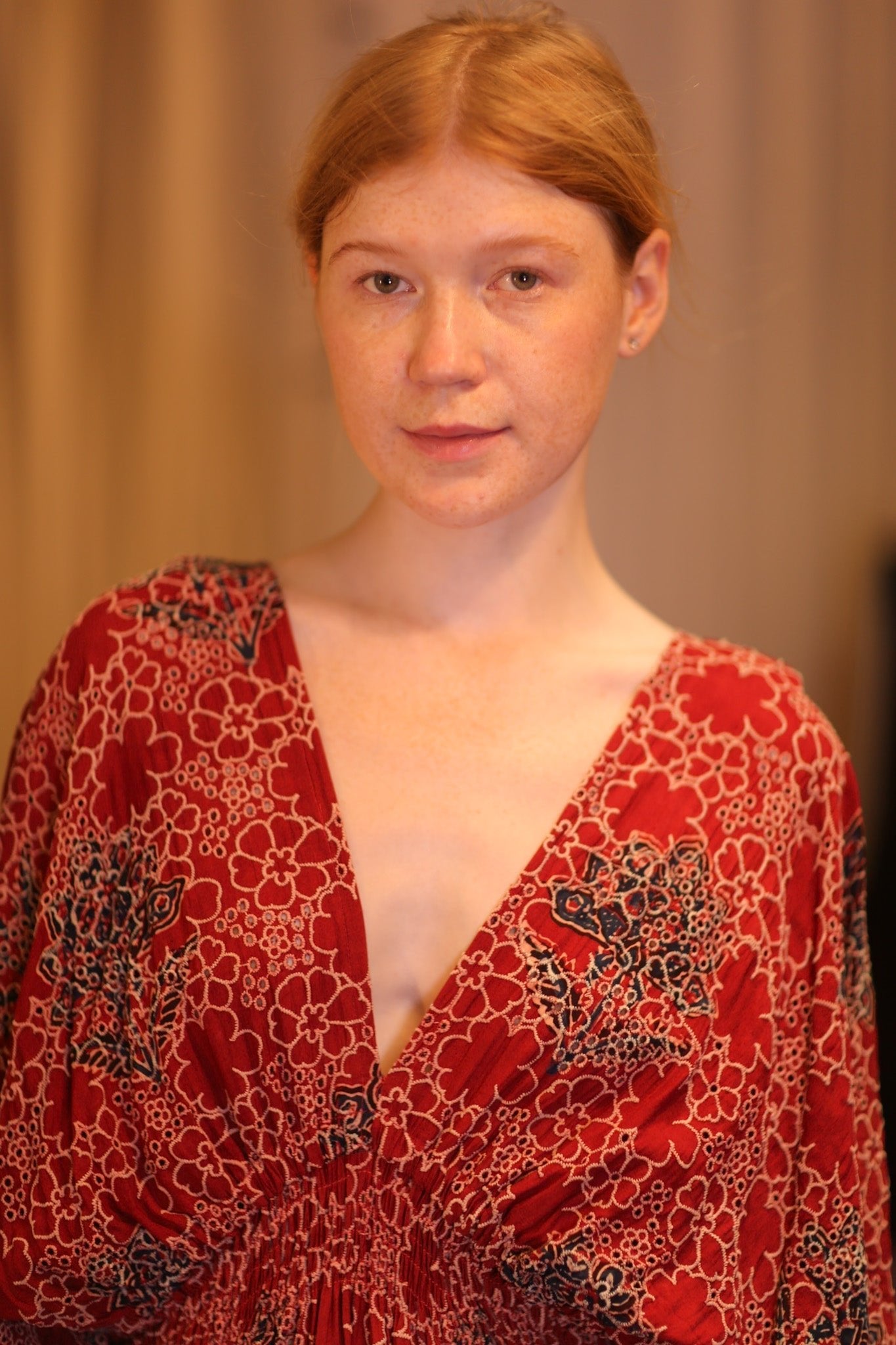 EYELET EMBROIDERED FABRIC DRESS ZURI ROSE - MOMO STUDIO BERLIN - Berlin Concept Store - sustainable & ethical fashion