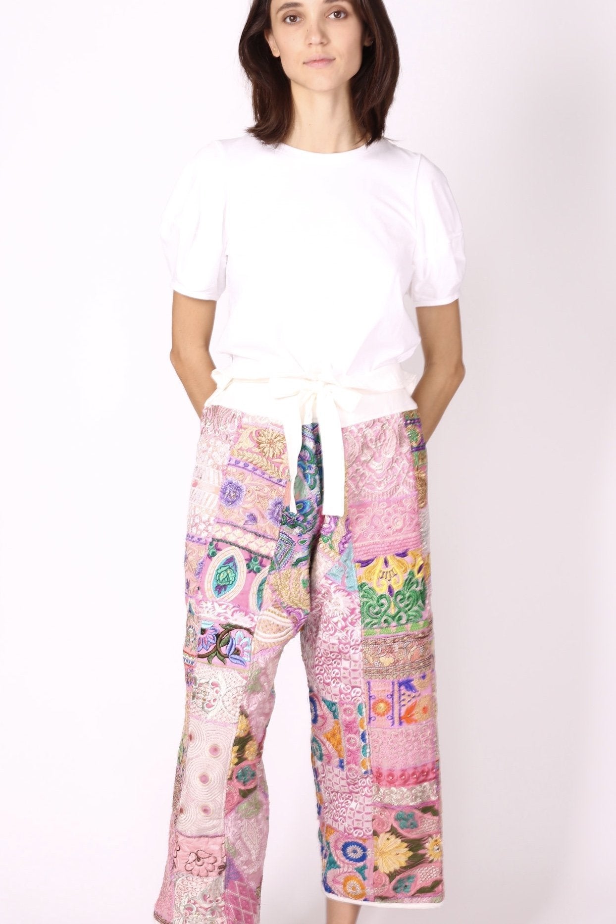 FISHERMAN PANTS EMBROIDERED PATCHWORK GIVA - MOMO STUDIO BERLIN - Berlin Concept Store - sustainable & ethical fashion