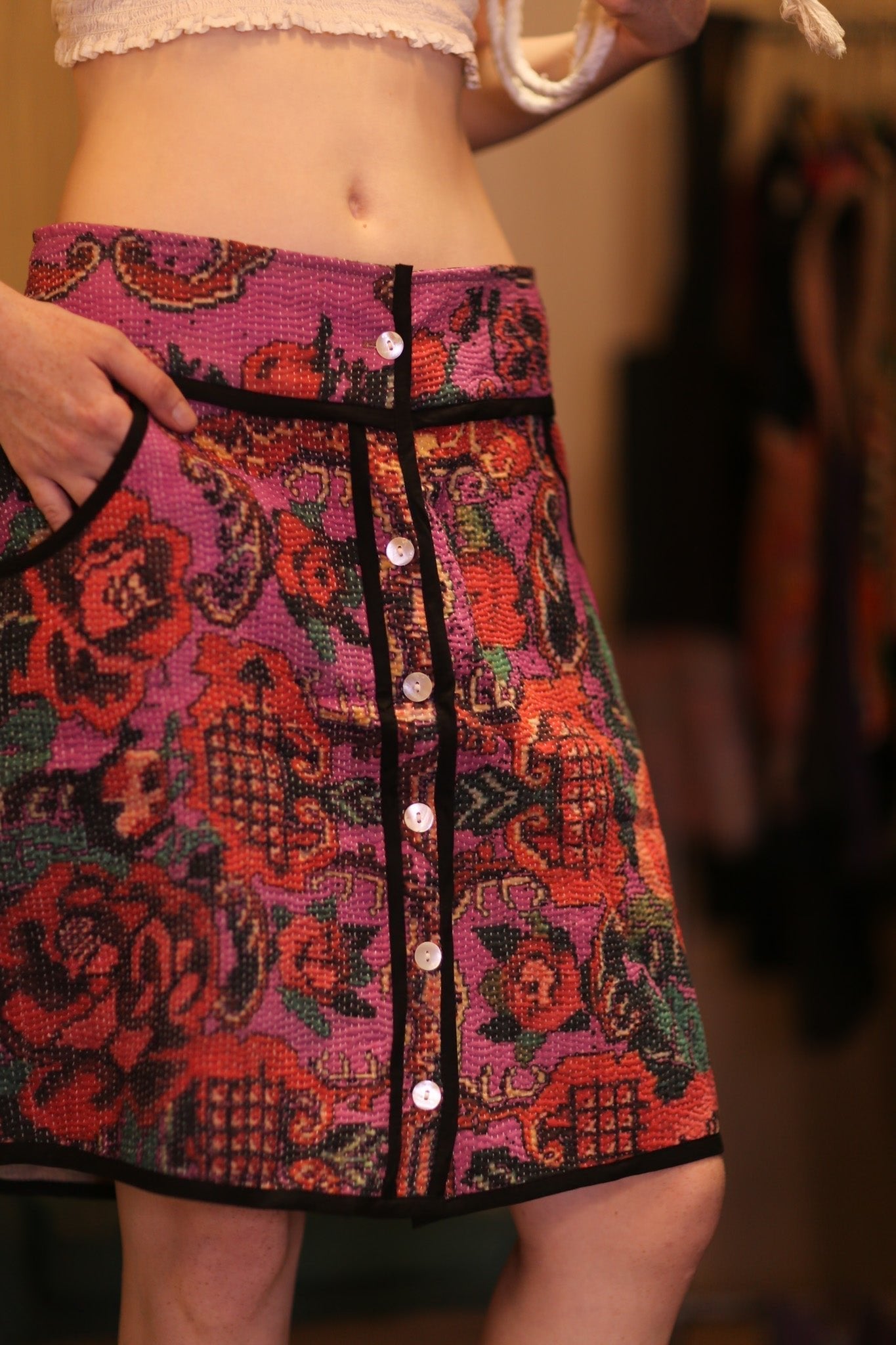 FLORAL SKIRT THE ROSE - MOMO STUDIO BERLIN - Berlin Concept Store - sustainable & ethical fashion
