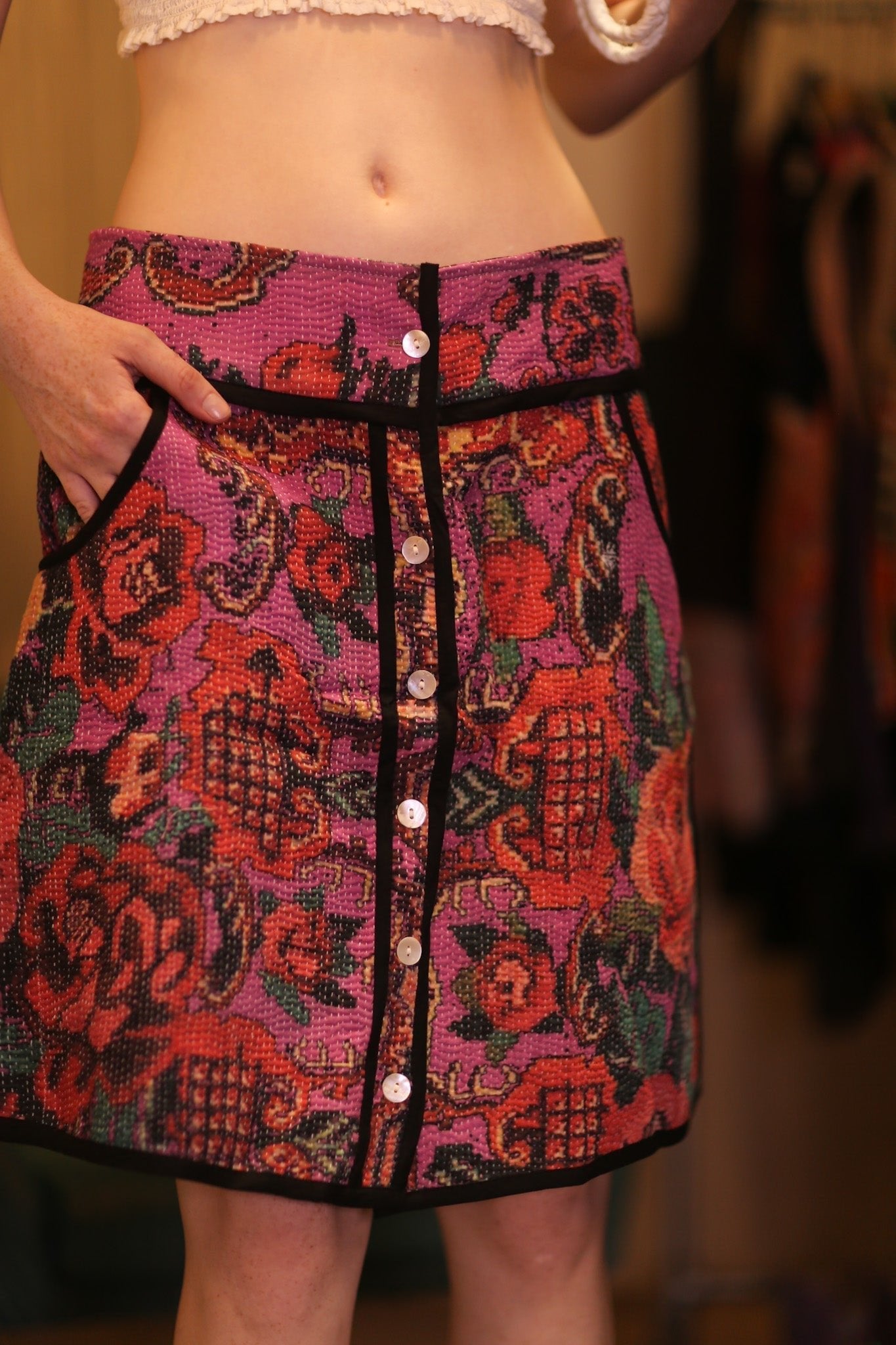 FLORAL SKIRT THE ROSE - MOMO STUDIO BERLIN - Berlin Concept Store - sustainable & ethical fashion
