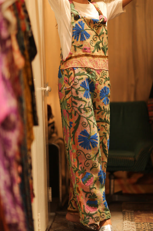 FREYA EMBROIDERED KANTHA JUMPSUIT GREENHOUSE - MOMO STUDIO BERLIN - Berlin Concept Store - sustainable & ethical fashion