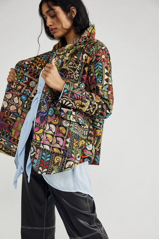 FRIDA VINTAGE PATCHWORK BLAZER X FREE PEOPLE - MOMO STUDIO BERLIN - Berlin Concept Store - sustainable & ethical fashion