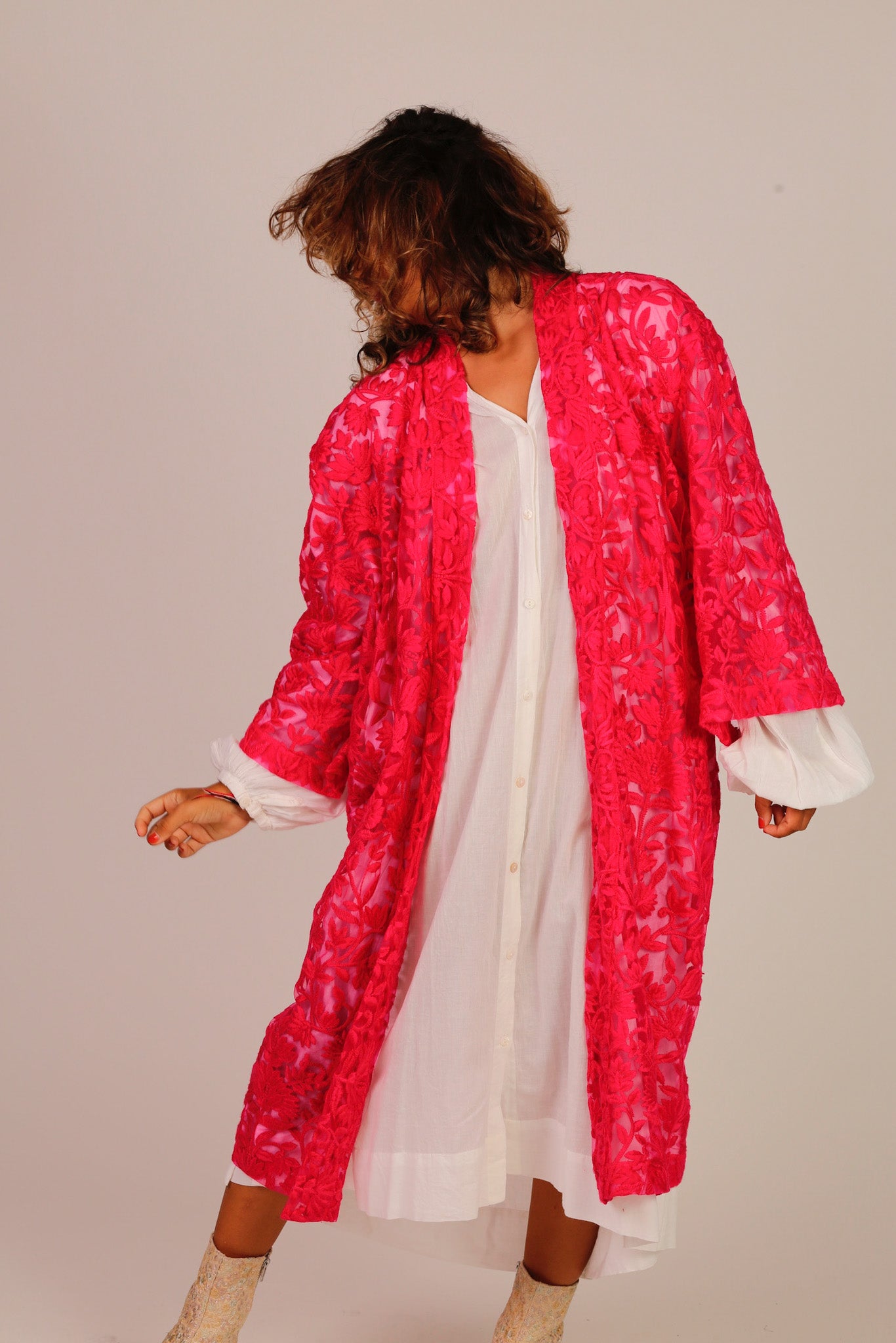 FUCHSIA PINK KIMONO BARBIE - MOMO STUDIO BERLIN - Berlin Concept Store - sustainable & ethical fashion