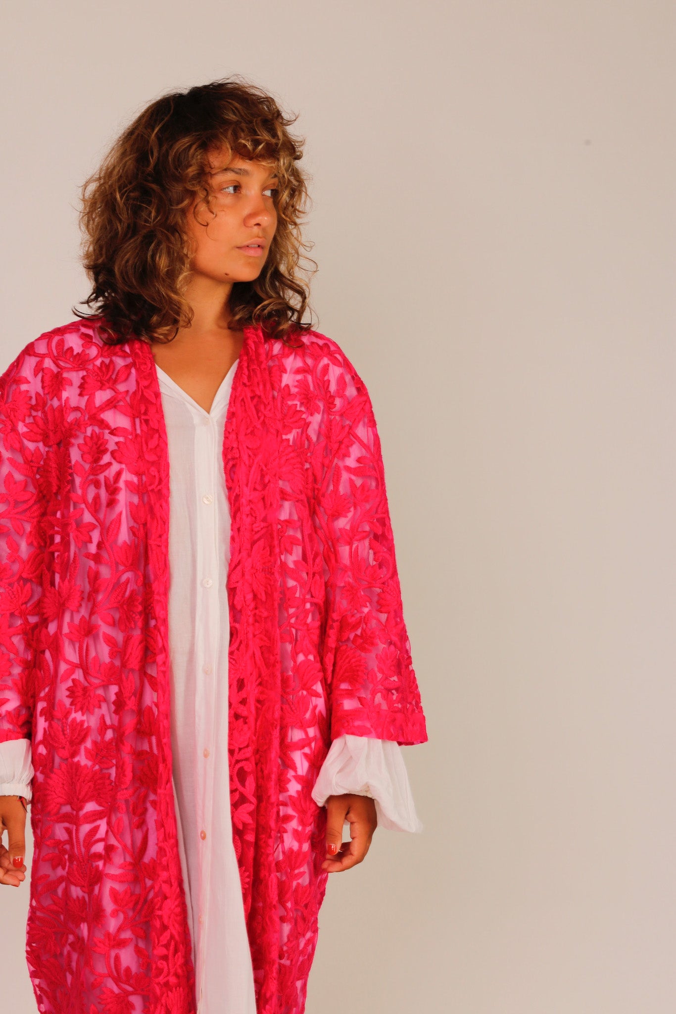 FUCHSIA PINK KIMONO BARBIE - MOMO STUDIO BERLIN - Berlin Concept Store - sustainable & ethical fashion