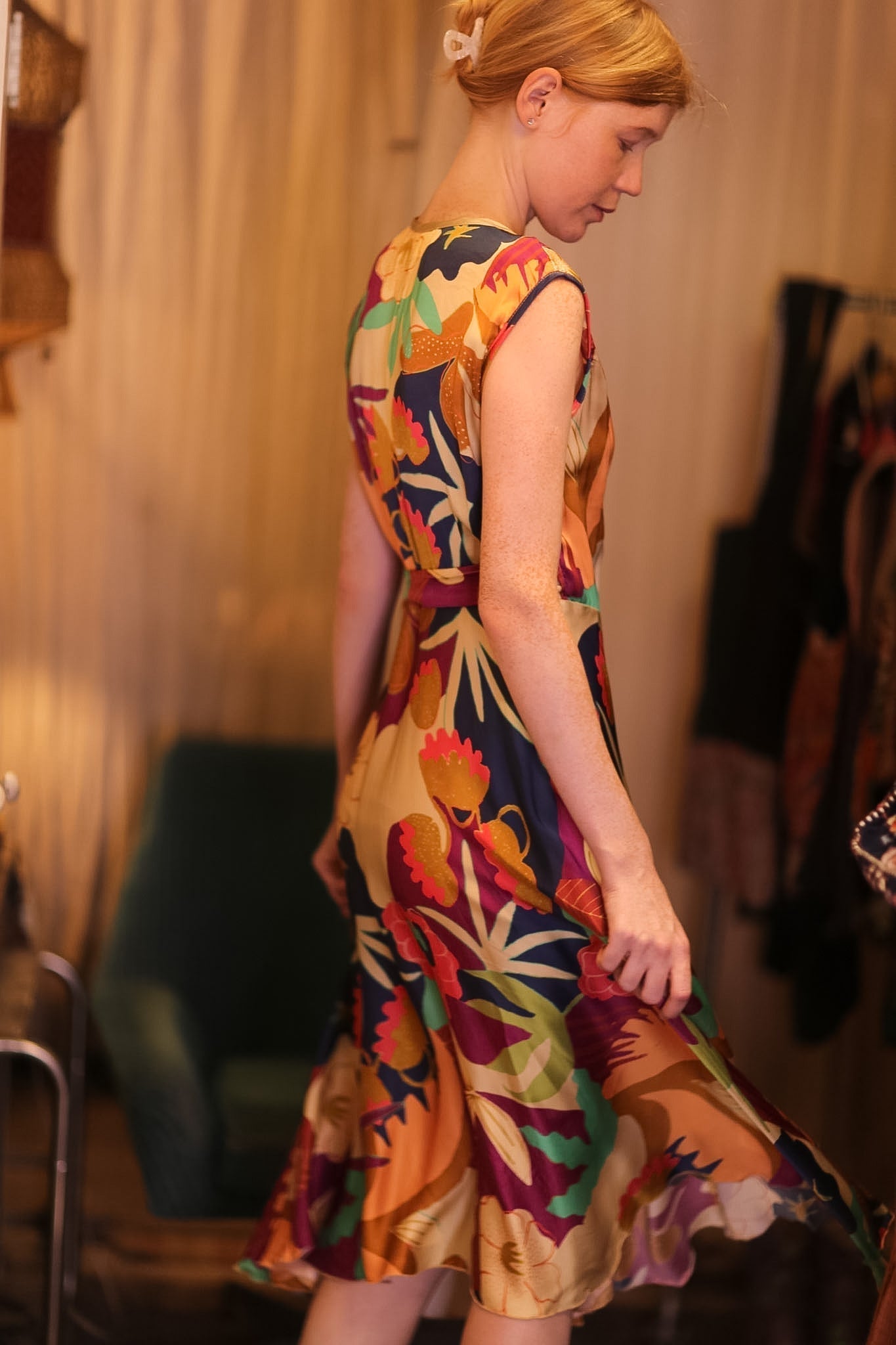 GABRIELE SILK DRESS OASIS - MOMO STUDIO BERLIN - Berlin Concept Store - sustainable & ethical fashion