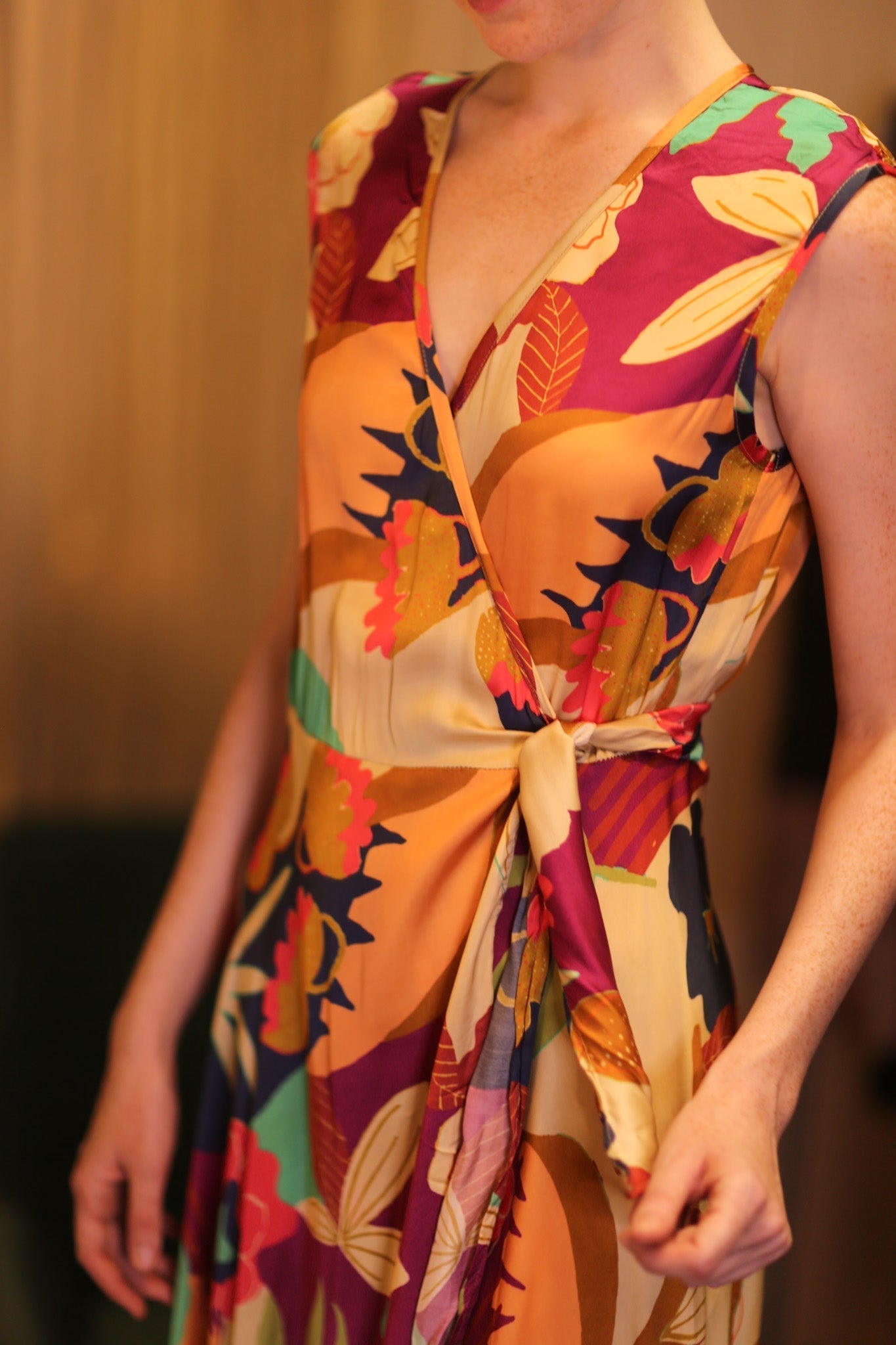 GABRIELE SILK DRESS OASIS - MOMO STUDIO BERLIN - Berlin Concept Store - sustainable & ethical fashion