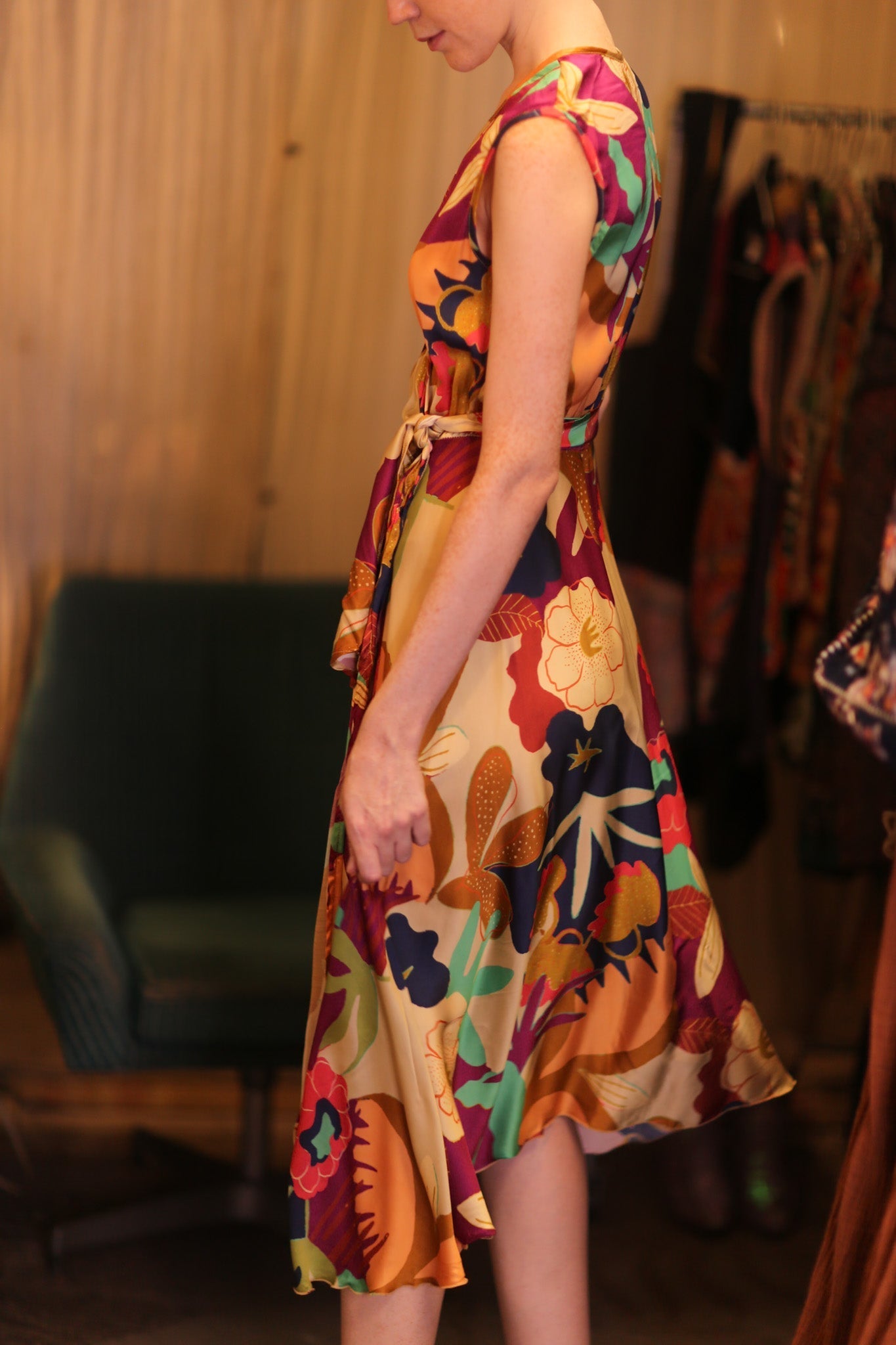 GABRIELE SILK DRESS OASIS - MOMO STUDIO BERLIN - Berlin Concept Store - sustainable & ethical fashion