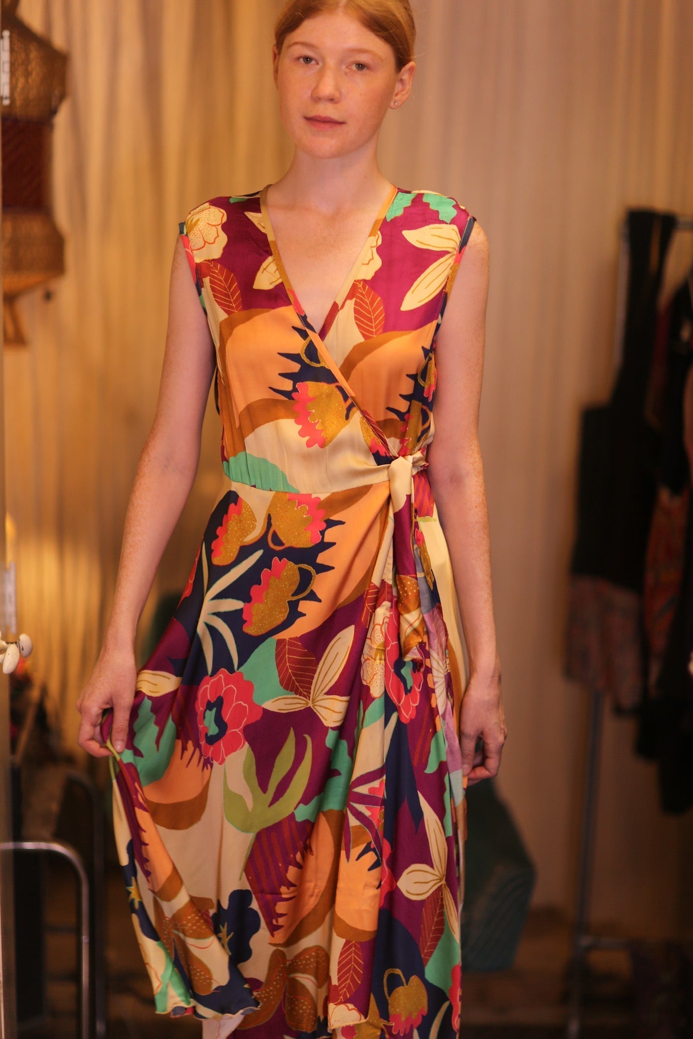 GABRIELE SILK DRESS OASIS - MOMO STUDIO BERLIN - Berlin Concept Store - sustainable & ethical fashion