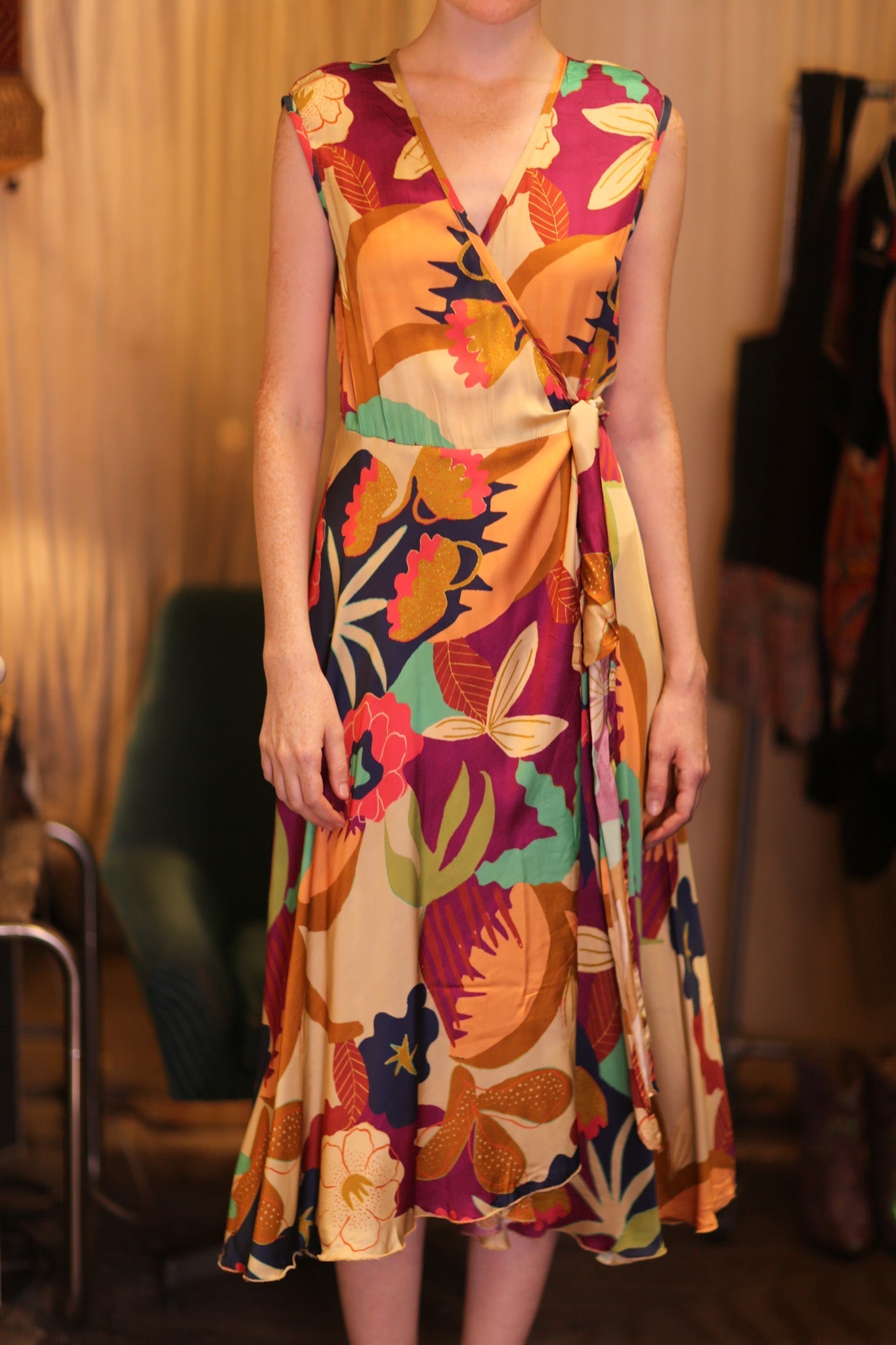 GABRIELE SILK DRESS OASIS - MOMO STUDIO BERLIN - Berlin Concept Store - sustainable & ethical fashion