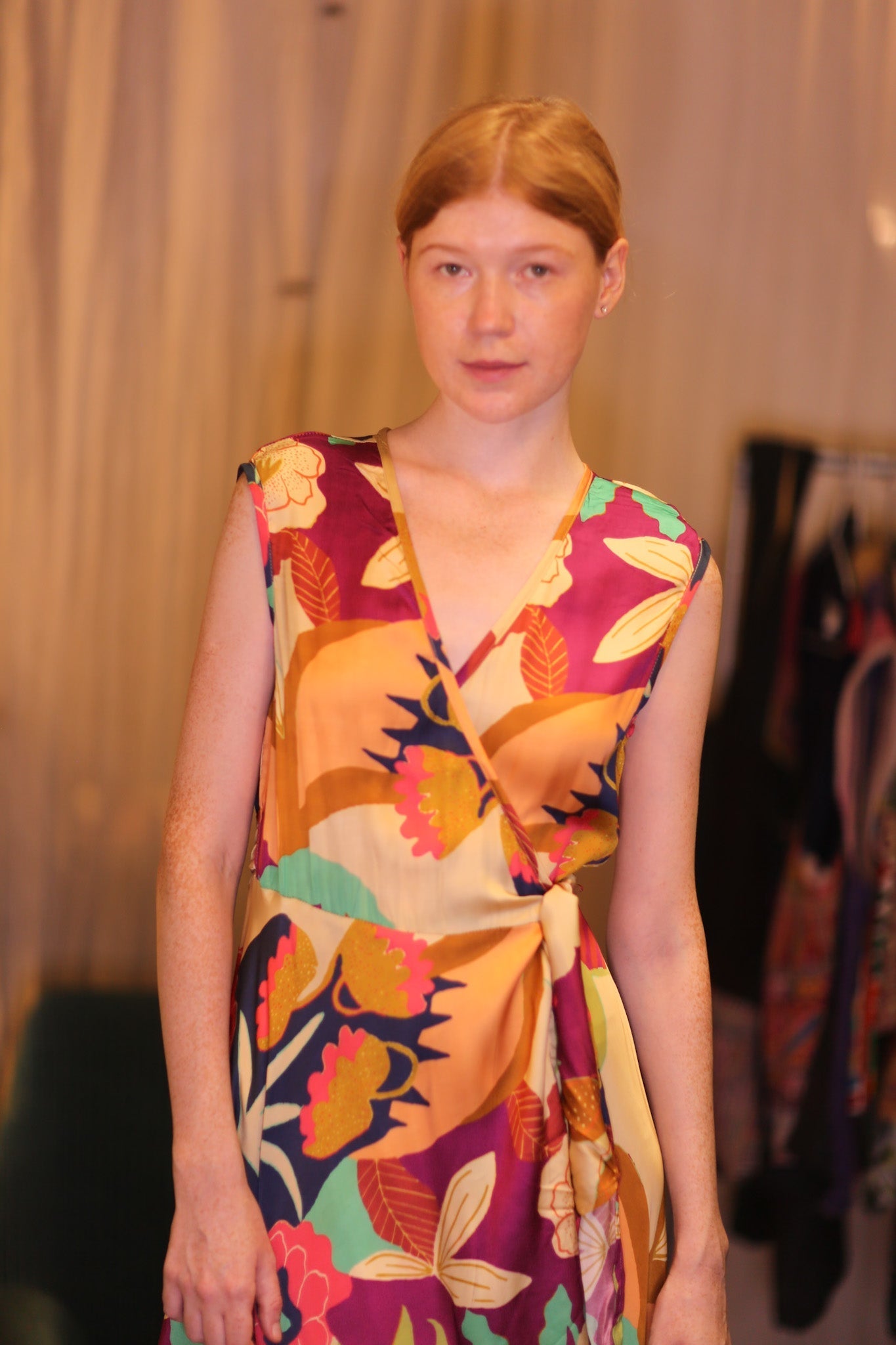GABRIELE SILK DRESS OASIS - MOMO STUDIO BERLIN - Berlin Concept Store - sustainable & ethical fashion