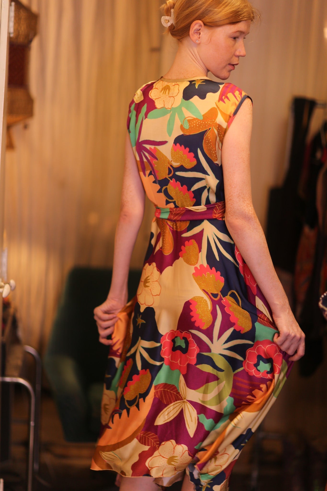 GABRIELE SILK DRESS OASIS - MOMO STUDIO BERLIN - Berlin Concept Store - sustainable & ethical fashion