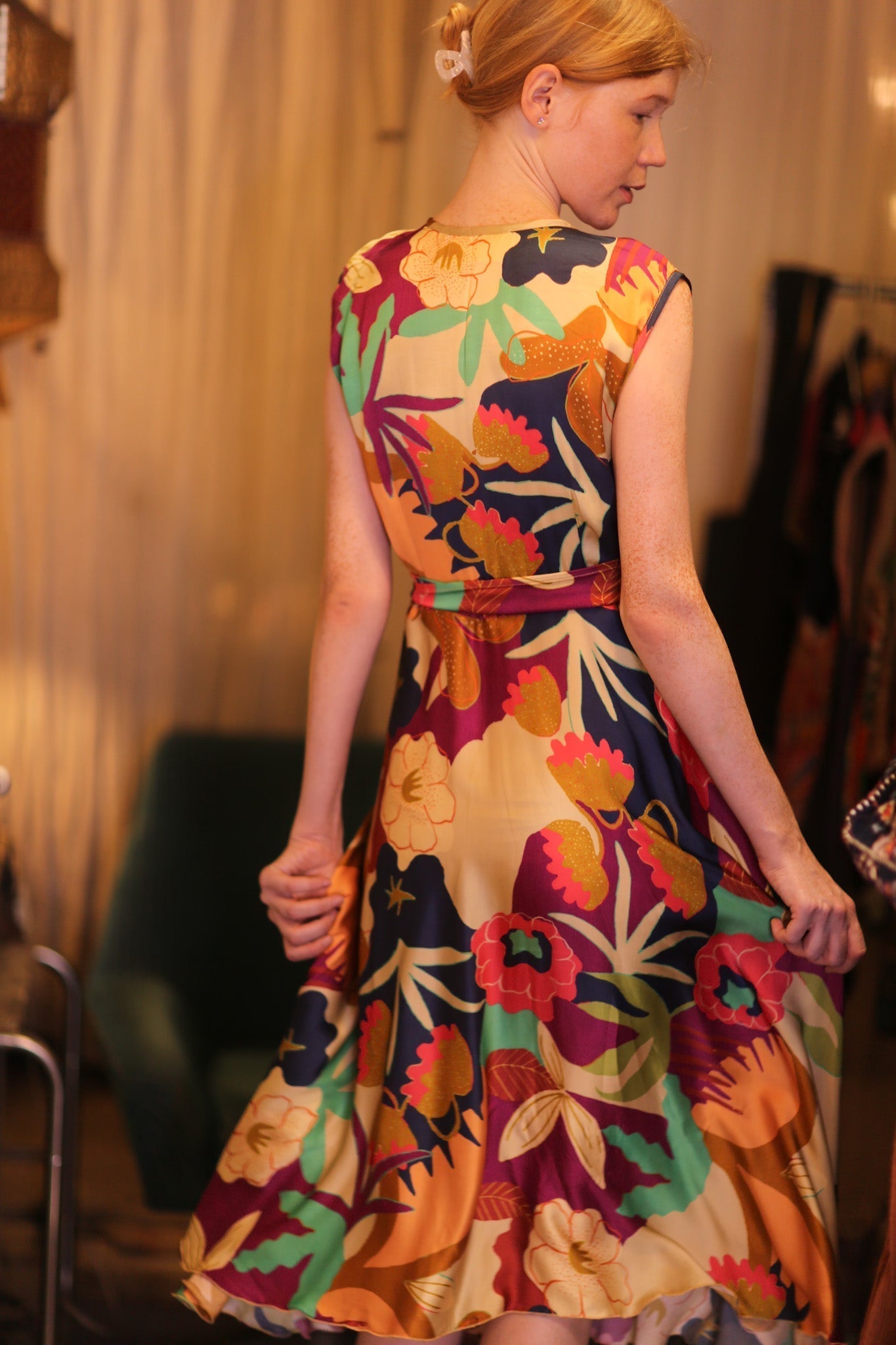 GABRIELE SILK DRESS OASIS - MOMO STUDIO BERLIN - Berlin Concept Store - sustainable & ethical fashion