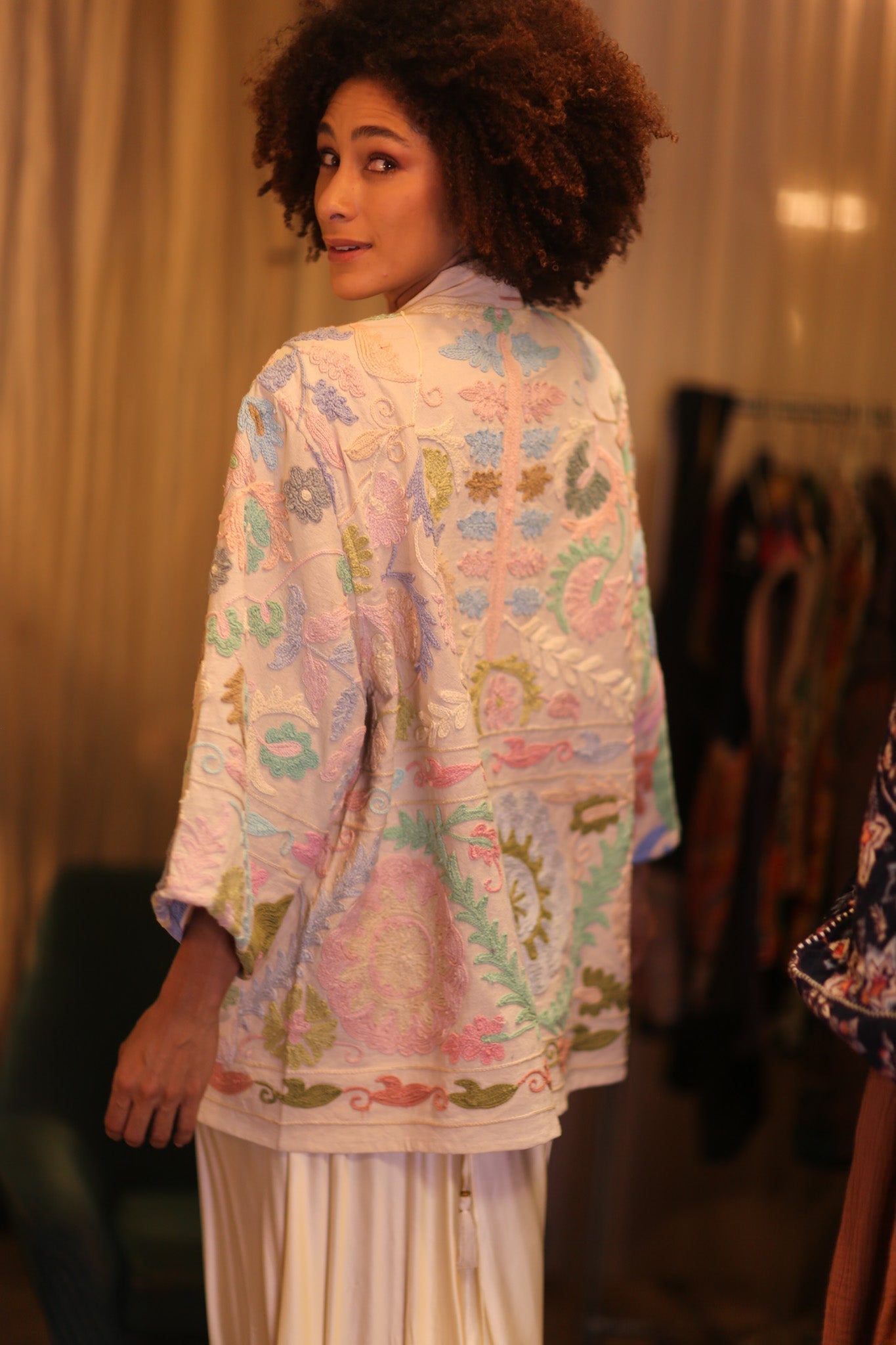 GINEVRA EMBROIDERED SUZANI KIMONO MONTY COCO - MOMO STUDIO BERLIN - Berlin Concept Store - sustainable & ethical fashion
