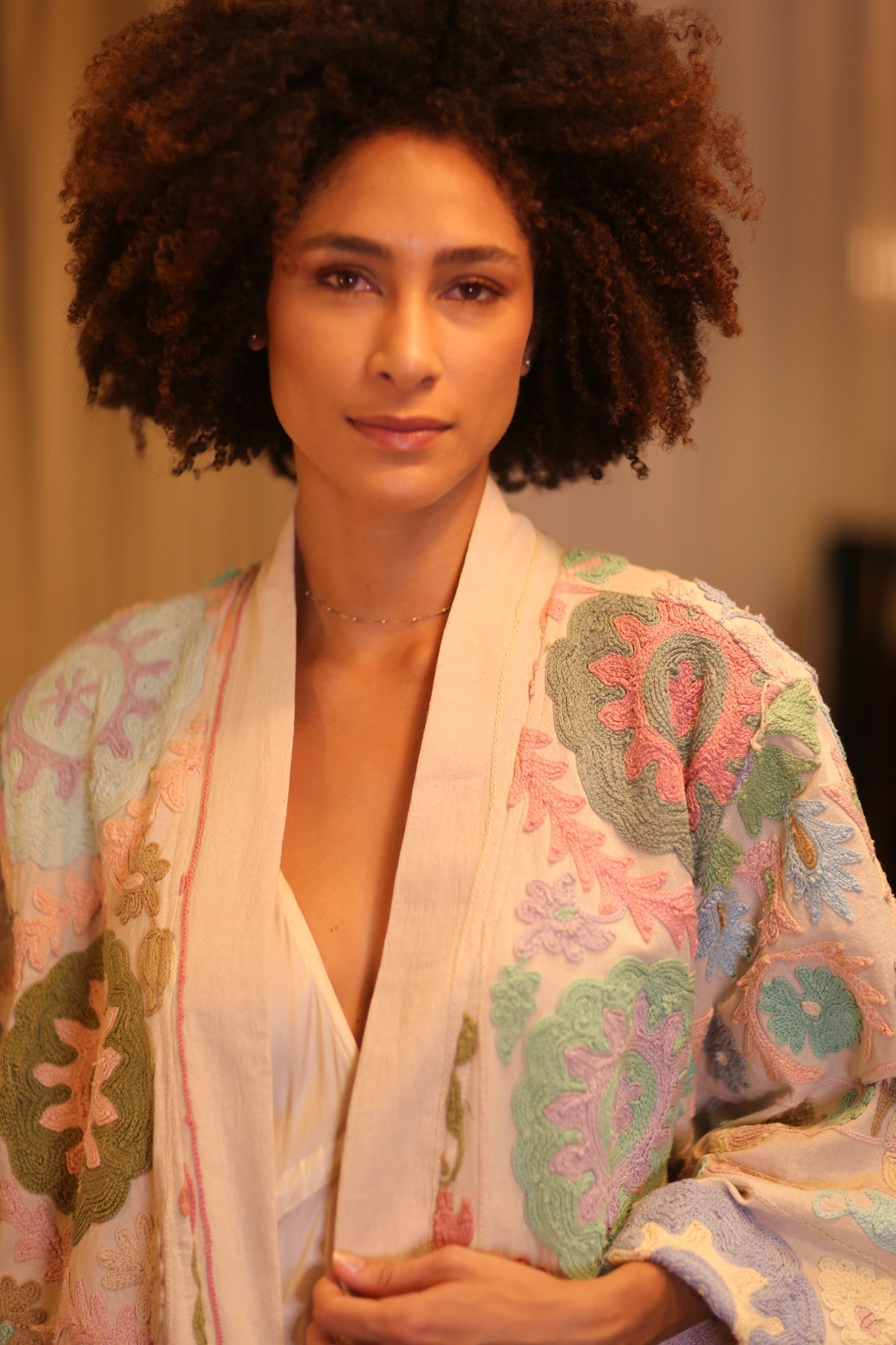GINEVRA EMBROIDERED SUZANI KIMONO MONTY COCO - MOMO STUDIO BERLIN - Berlin Concept Store - sustainable & ethical fashion
