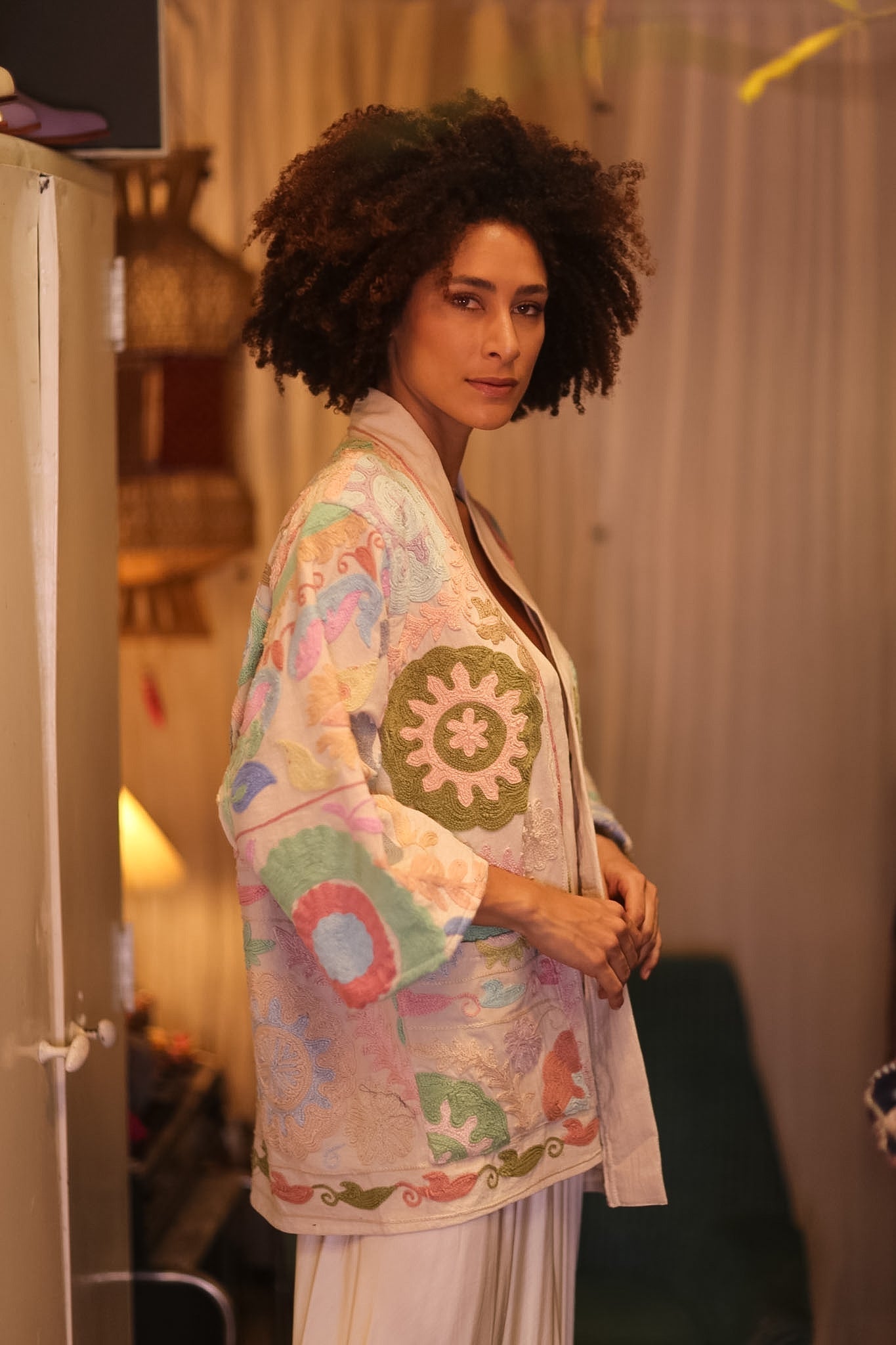 GINEVRA EMBROIDERED SUZANI KIMONO MONTY COCO - MOMO STUDIO BERLIN - Berlin Concept Store - sustainable & ethical fashion