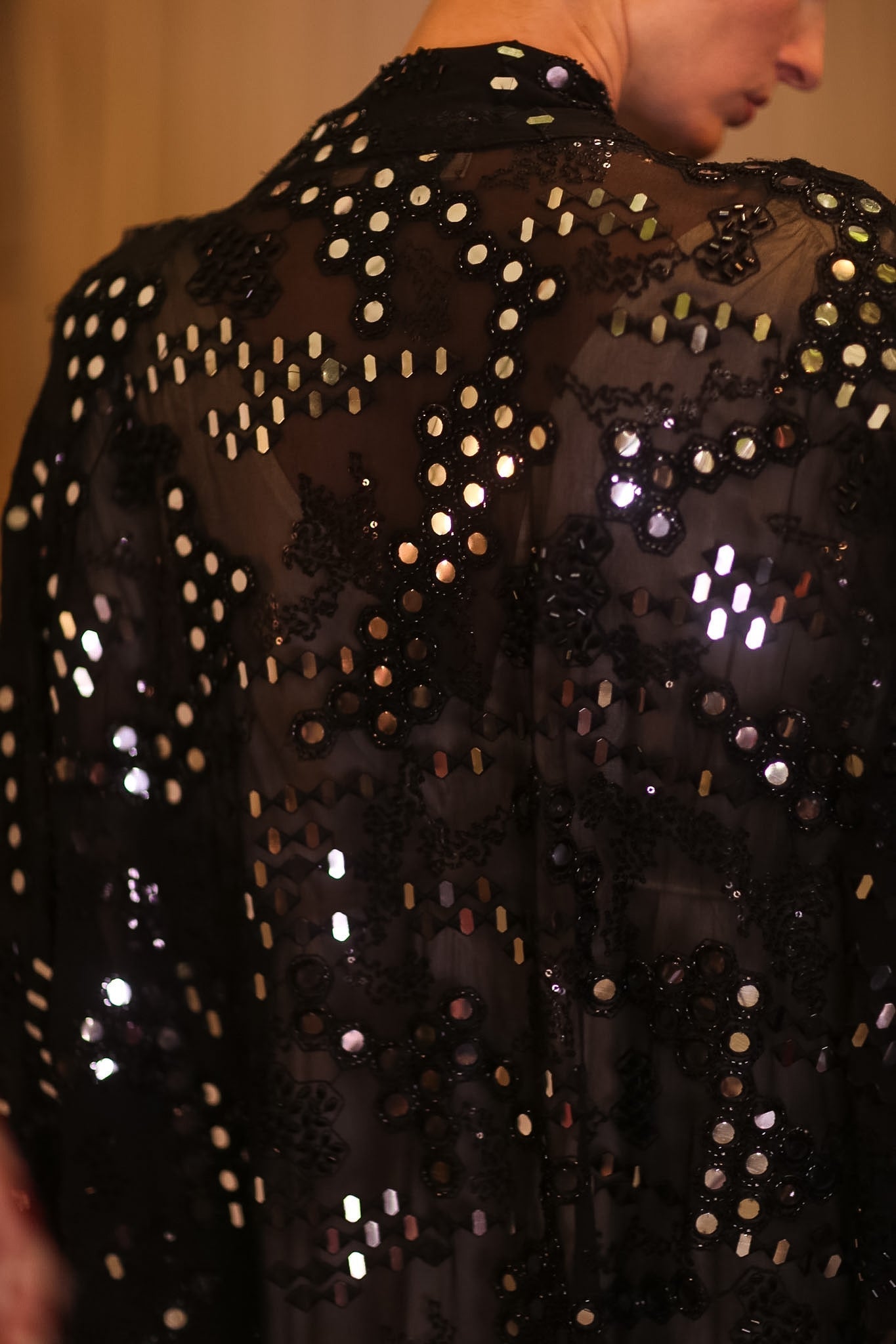 GLASS ART BLACK LONG KIMONO - MOMO STUDIO BERLIN - Berlin Concept Store - sustainable & ethical fashion