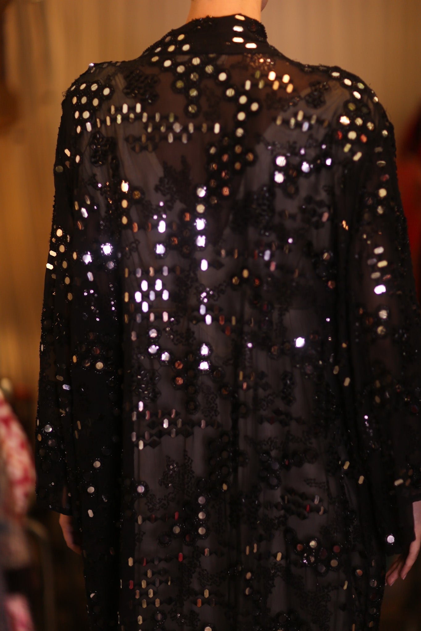 GLASS ART BLACK LONG KIMONO - MOMO STUDIO BERLIN - Berlin Concept Store - sustainable & ethical fashion