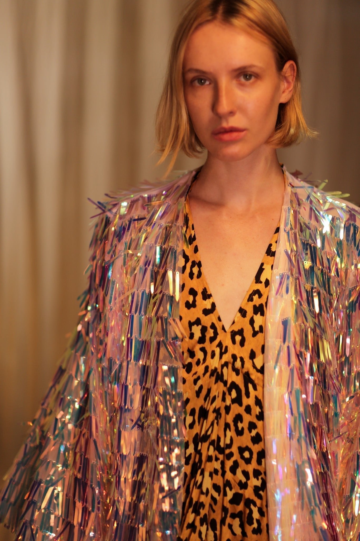 GLITTER SEQUINED SHORT KIMONO FRANKA UNICORN - MOMO STUDIO BERLIN - Berlin Concept Store - sustainable & ethical fashion
