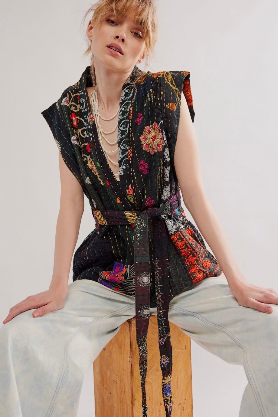 GLORIA PATCHWORK VEST - MOMO STUDIO BERLIN - Berlin Concept Store - sustainable & ethical fashion