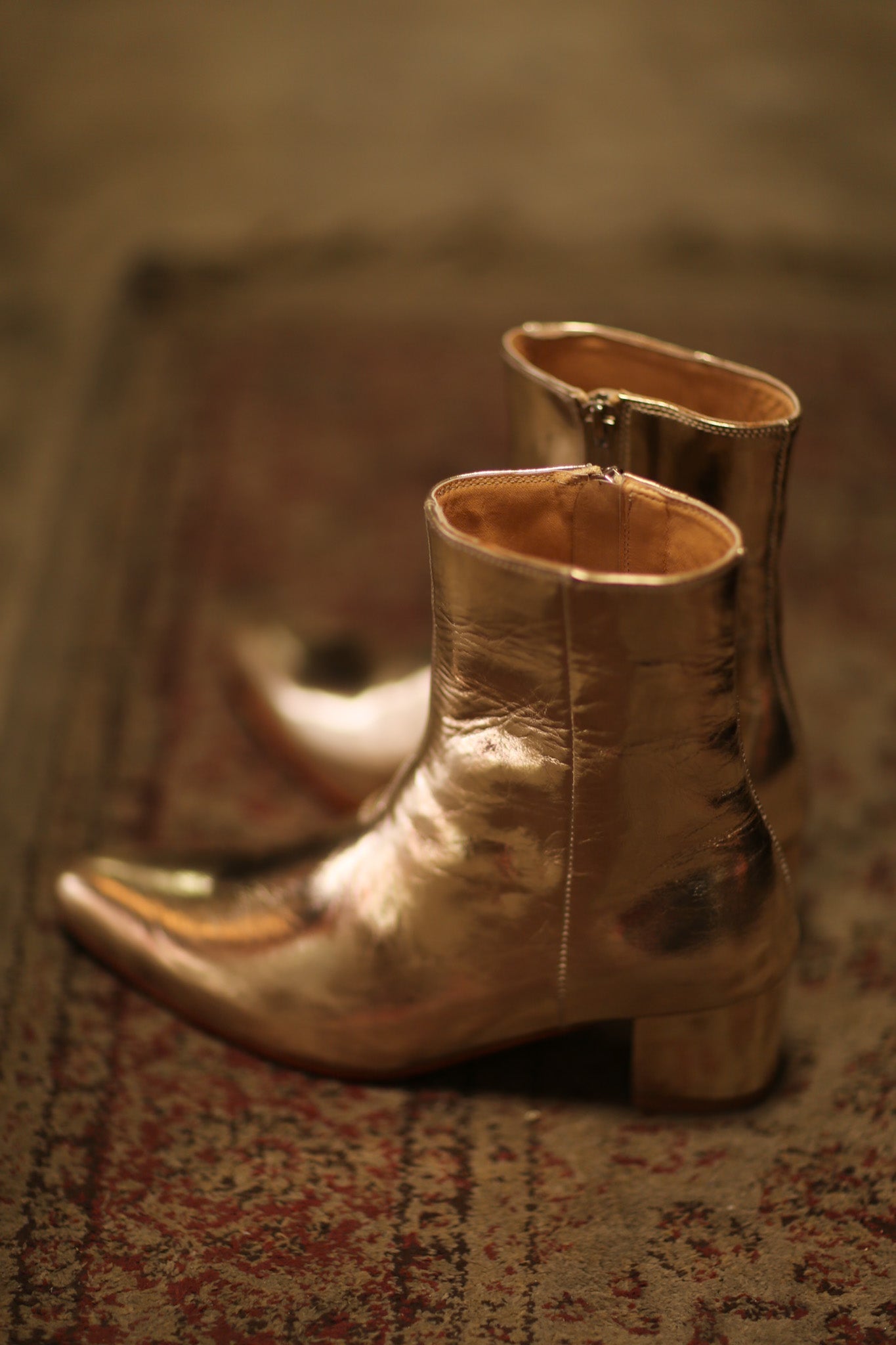 GOLD METALLIC BOOTS LIRANDA - MOMO STUDIO BERLIN - Berlin Concept Store - sustainable & ethical fashion