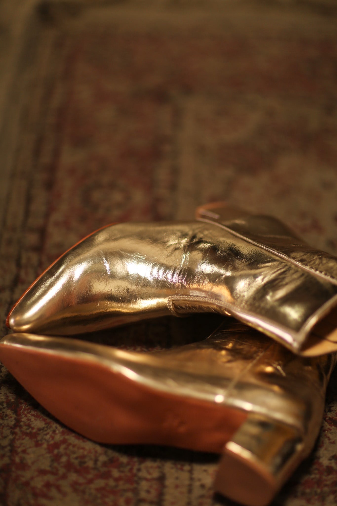 GOLD METALLIC BOOTS LIRANDA - MOMO STUDIO BERLIN - Berlin Concept Store - sustainable & ethical fashion