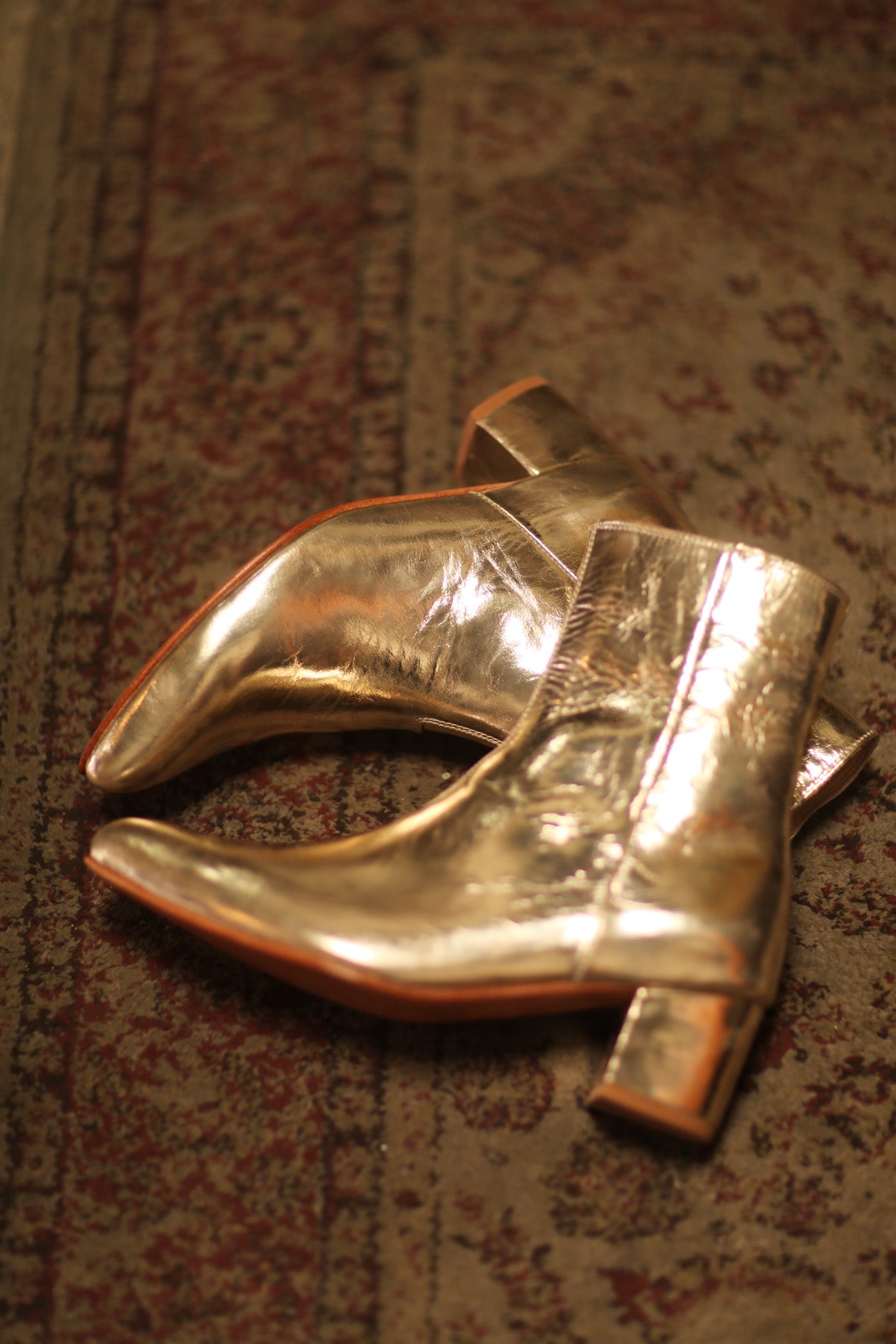 GOLD METALLIC BOOTS LIRANDA - MOMO STUDIO BERLIN - Berlin Concept Store - sustainable & ethical fashion