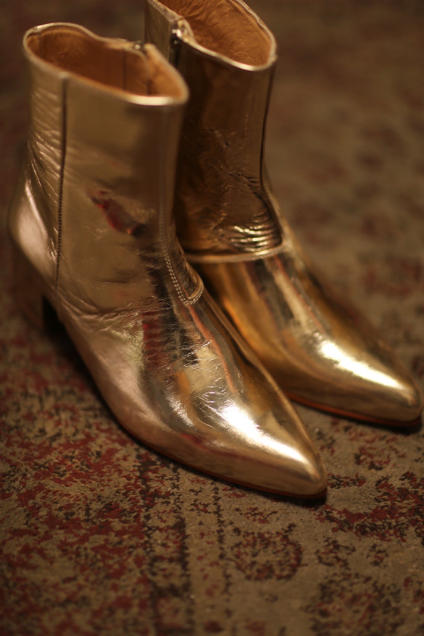 GOLD METALLIC BOOTS LIRANDA - MOMO STUDIO BERLIN - Berlin Concept Store - sustainable & ethical fashion