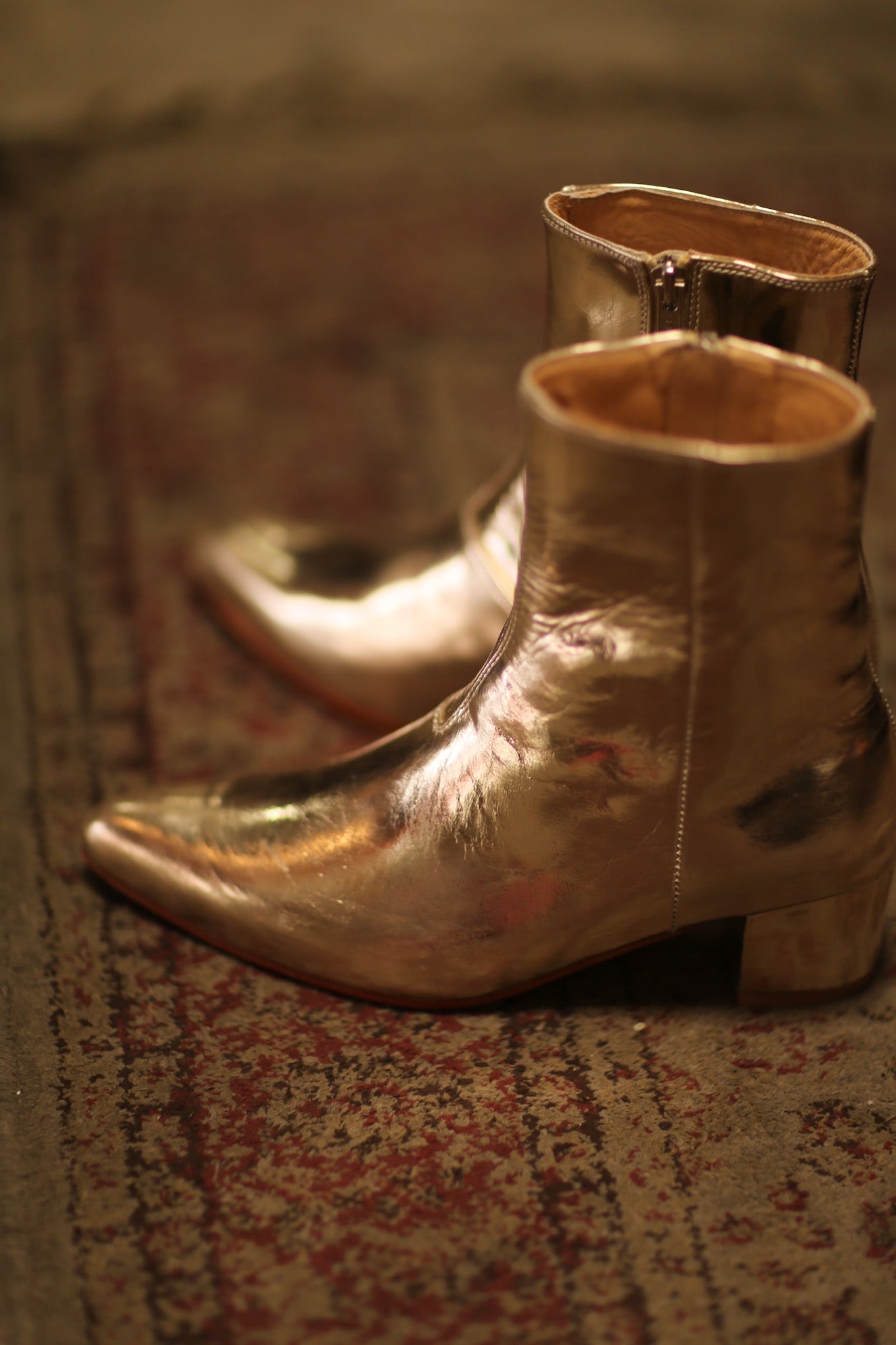 GOLD METALLIC BOOTS LIRANDA - MOMO STUDIO BERLIN - Berlin Concept Store - sustainable & ethical fashion
