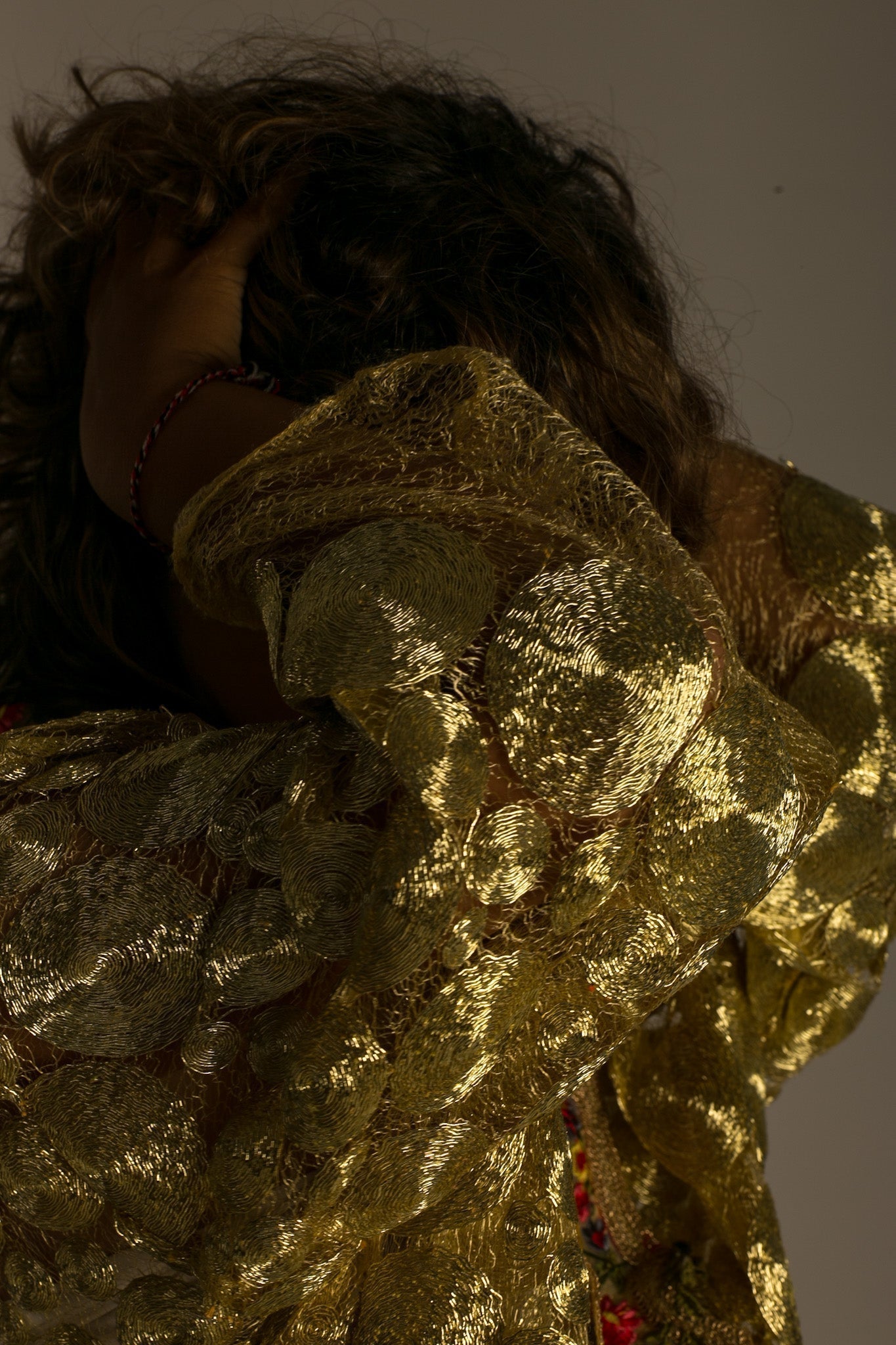 GOLD NET KIMONO OBIGE - MOMO STUDIO BERLIN - Berlin Concept Store - sustainable & ethical fashion