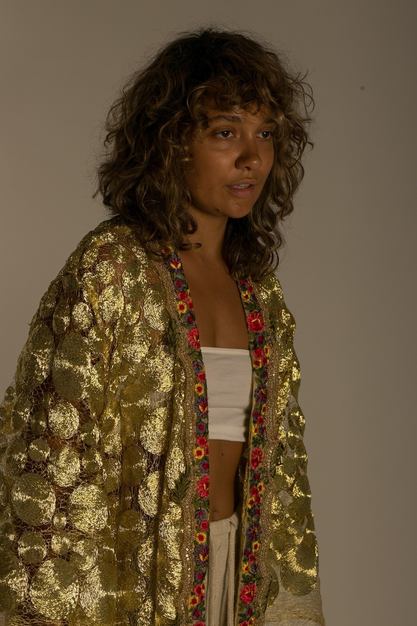 GOLD NET KIMONO OBIGE - MOMO STUDIO BERLIN - Berlin Concept Store - sustainable & ethical fashion