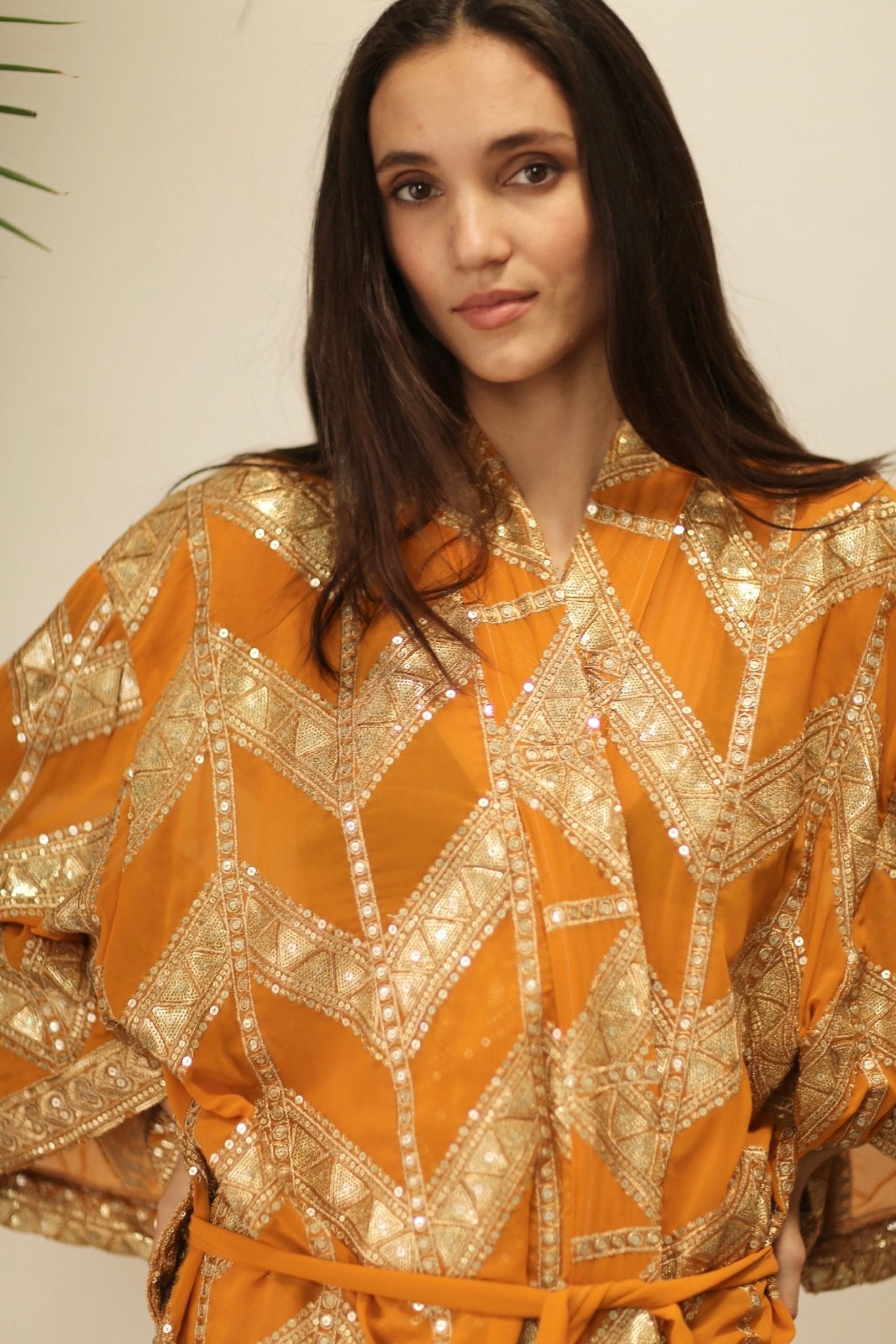 GOLDEN EMBROIDERED SILK KIMONO - MOMO STUDIO BERLIN - Berlin Concept Store - sustainable & ethical fashion