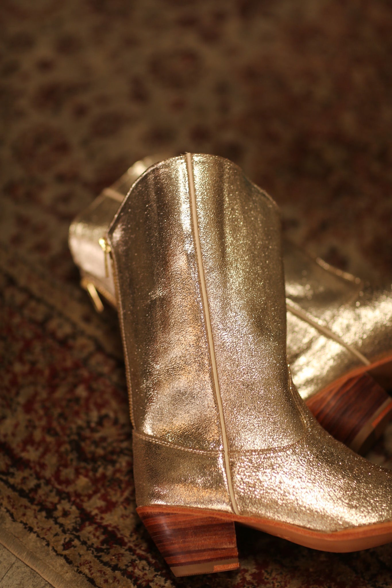GOLDEN WESTERN BOOTS SINATRA - MOMO STUDIO BERLIN - Berlin Concept Store - sustainable & ethical fashion