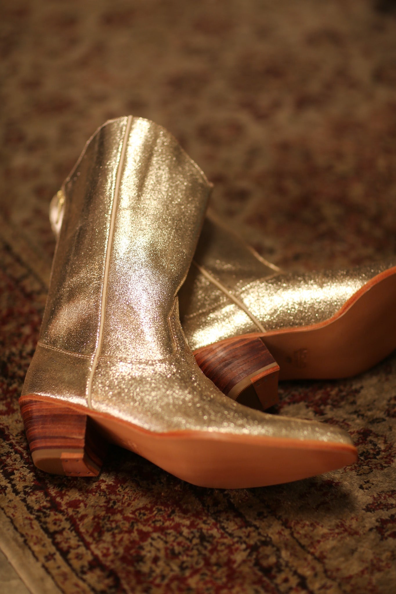 GOLDEN WESTERN BOOTS SINATRA - MOMO STUDIO BERLIN - Berlin Concept Store - sustainable & ethical fashion