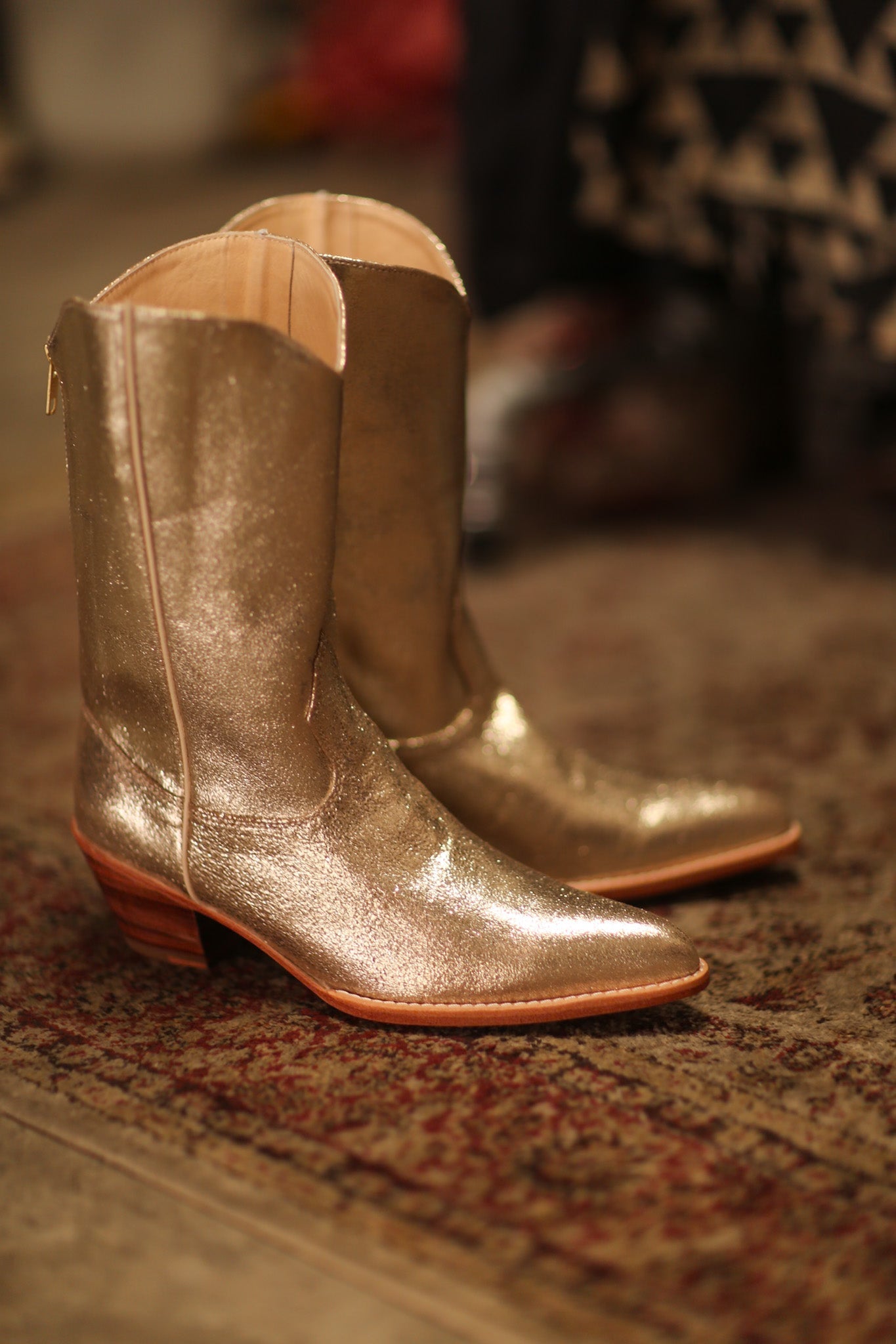 GOLDEN WESTERN BOOTS SINATRA - MOMO STUDIO BERLIN - Berlin Concept Store - sustainable & ethical fashion