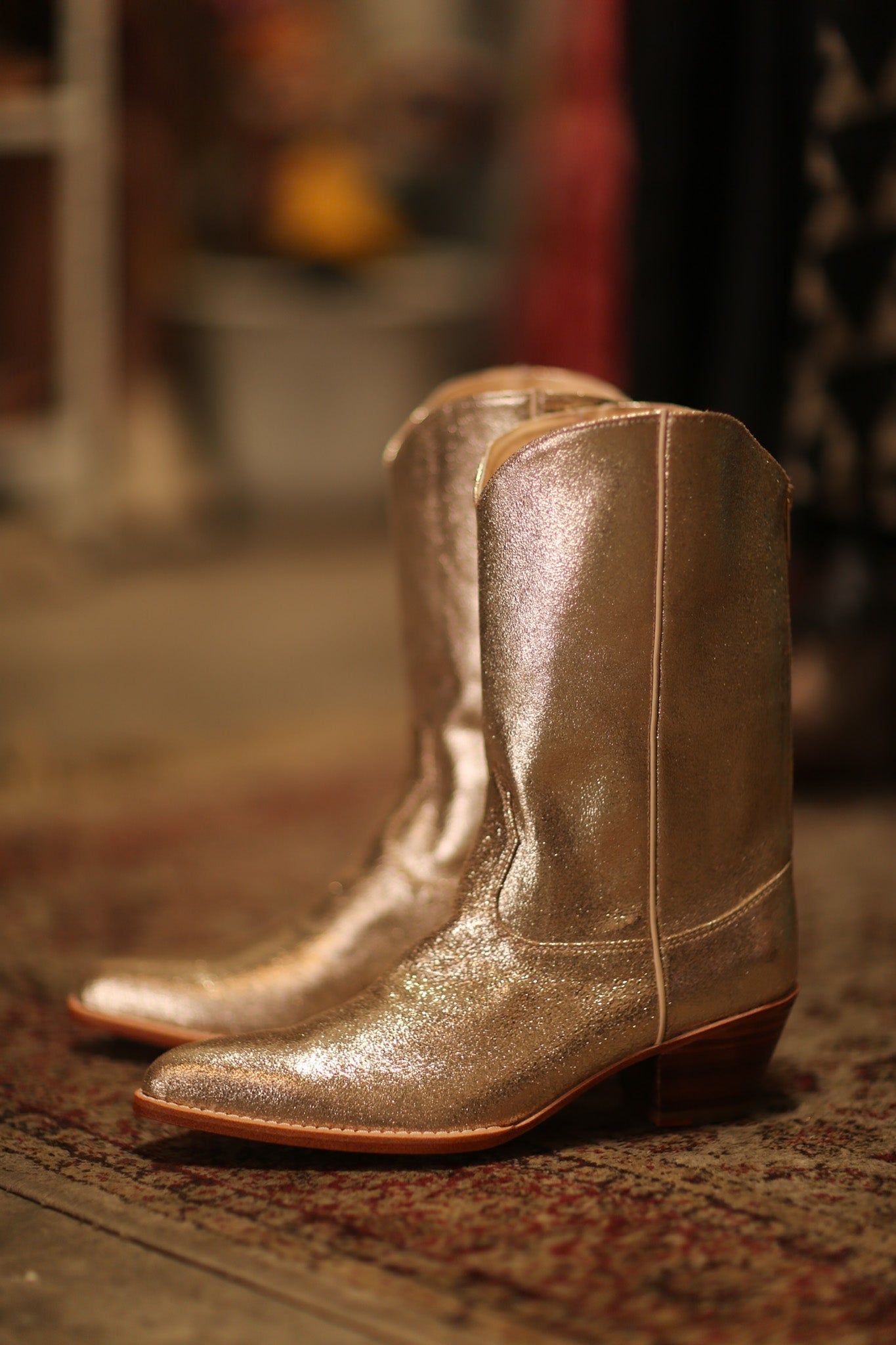 GOLDEN WESTERN BOOTS SINATRA - MOMO STUDIO BERLIN - Berlin Concept Store - sustainable & ethical fashion