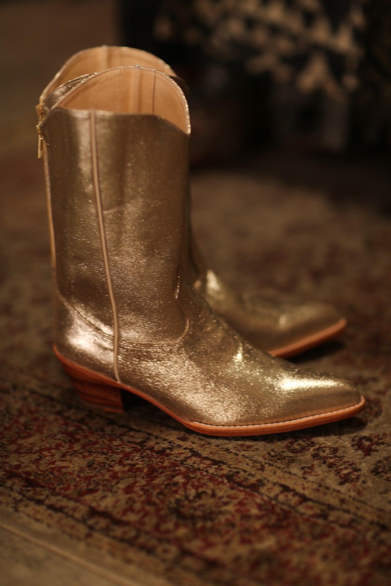 GOLDEN WESTERN BOOTS SINATRA - MOMO STUDIO BERLIN - Berlin Concept Store - sustainable & ethical fashion