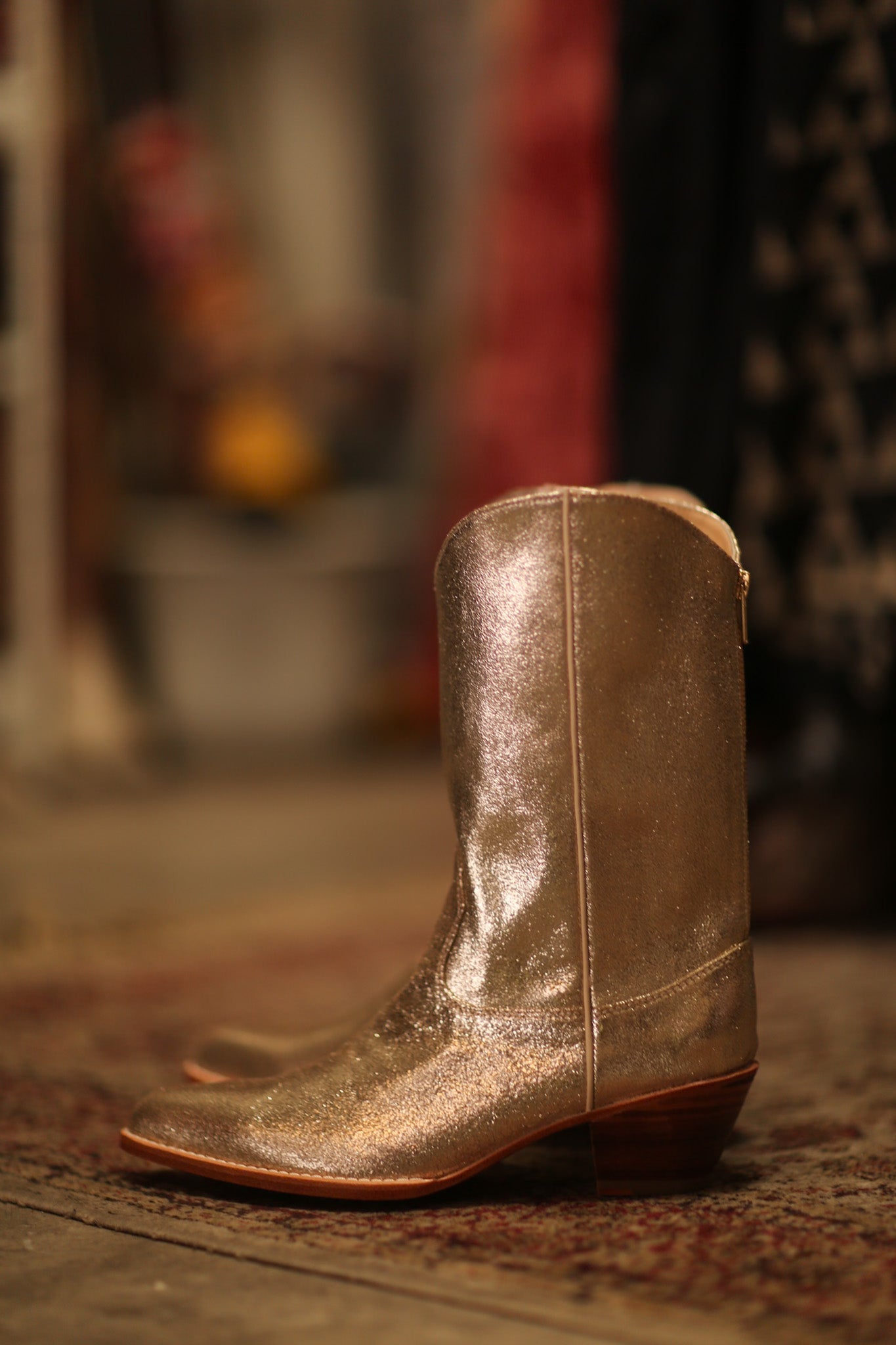 GOLDEN WESTERN BOOTS SINATRA - MOMO STUDIO BERLIN - Berlin Concept Store - sustainable & ethical fashion