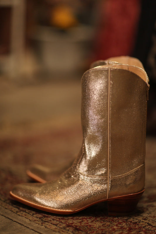 GOLDEN WESTERN BOOTS SINATRA - MOMO STUDIO BERLIN - Berlin Concept Store - sustainable & ethical fashion