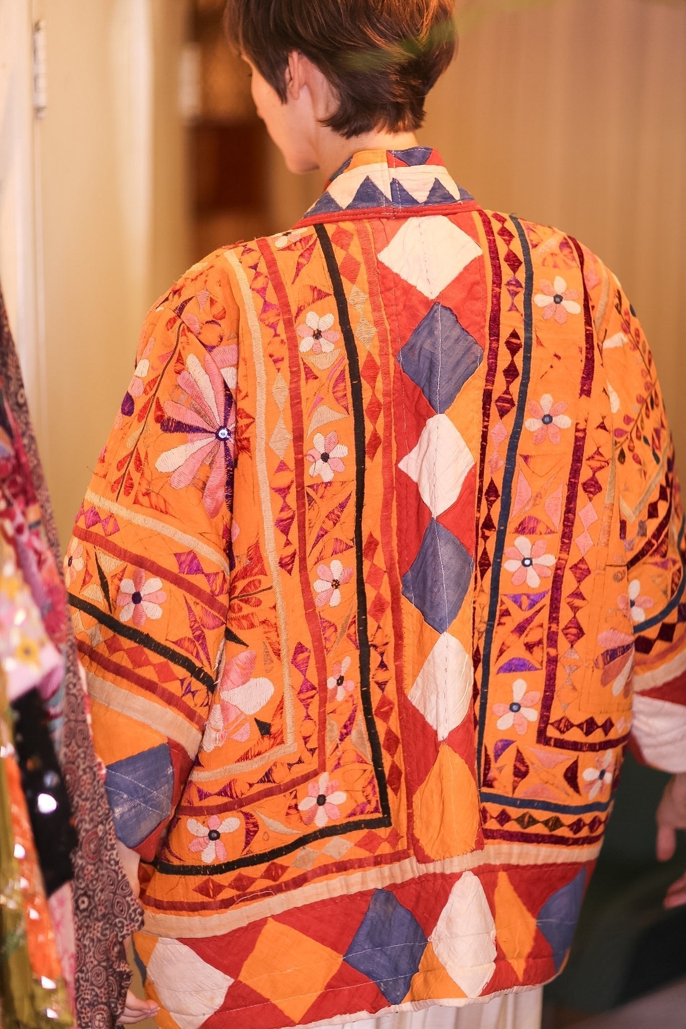 HALF KIMONO EMBROIDRED JACKET LORISA - MOMO STUDIO BERLIN - Berlin Concept Store - sustainable & ethical fashion