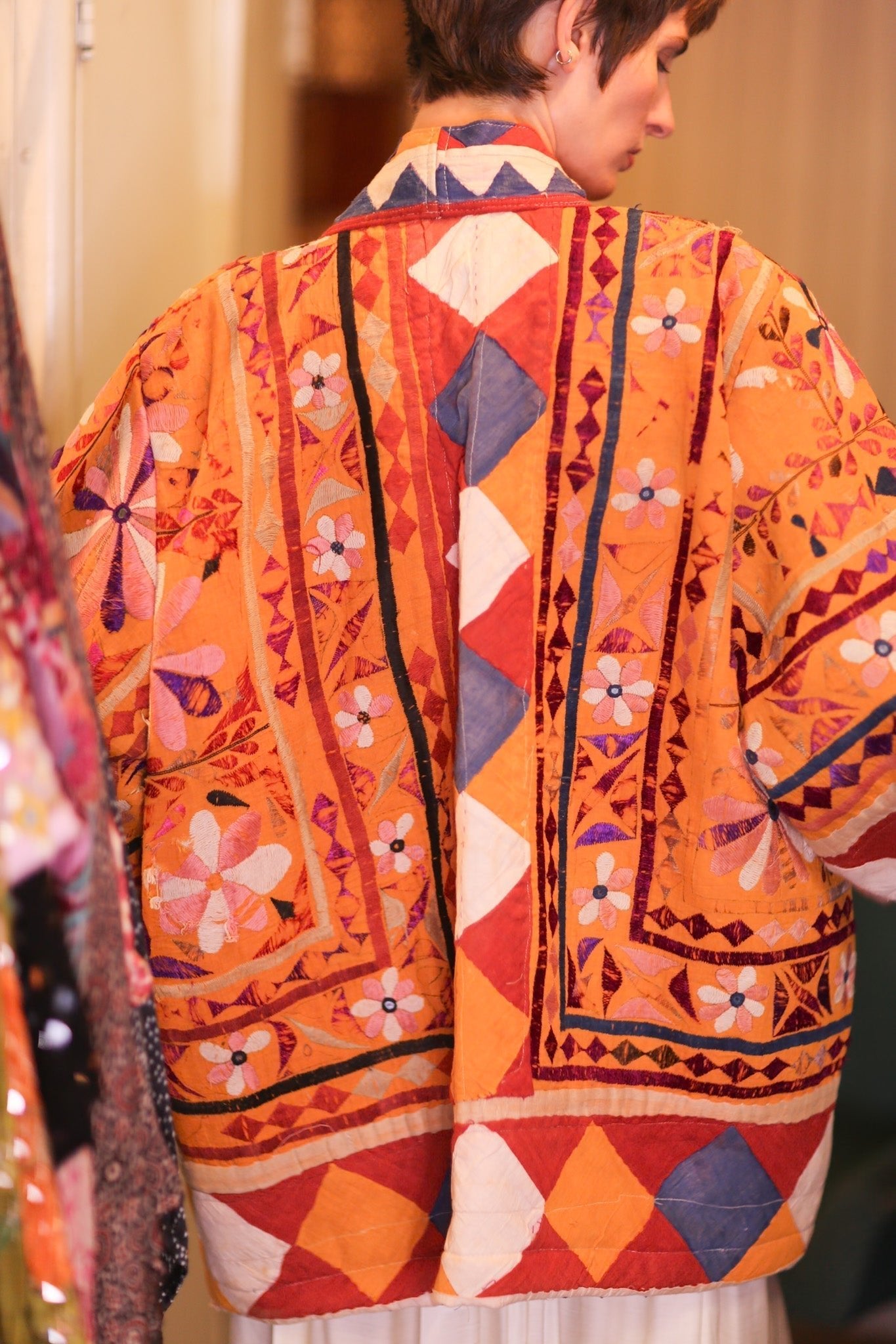 HALF KIMONO EMBROIDRED JACKET LORISA - MOMO STUDIO BERLIN - Berlin Concept Store - sustainable & ethical fashion