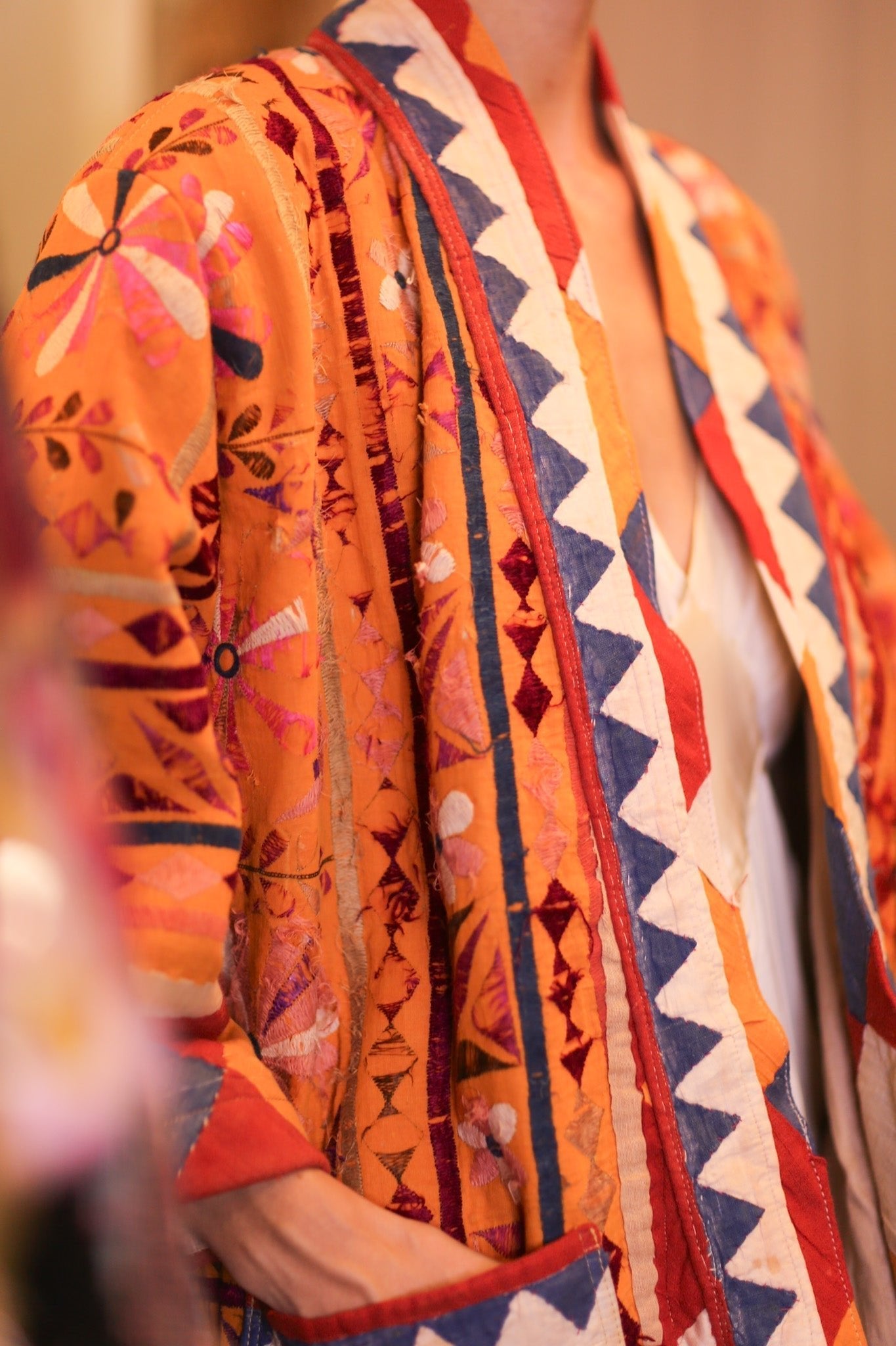 HALF KIMONO EMBROIDRED JACKET LORISA - MOMO STUDIO BERLIN - Berlin Concept Store - sustainable & ethical fashion