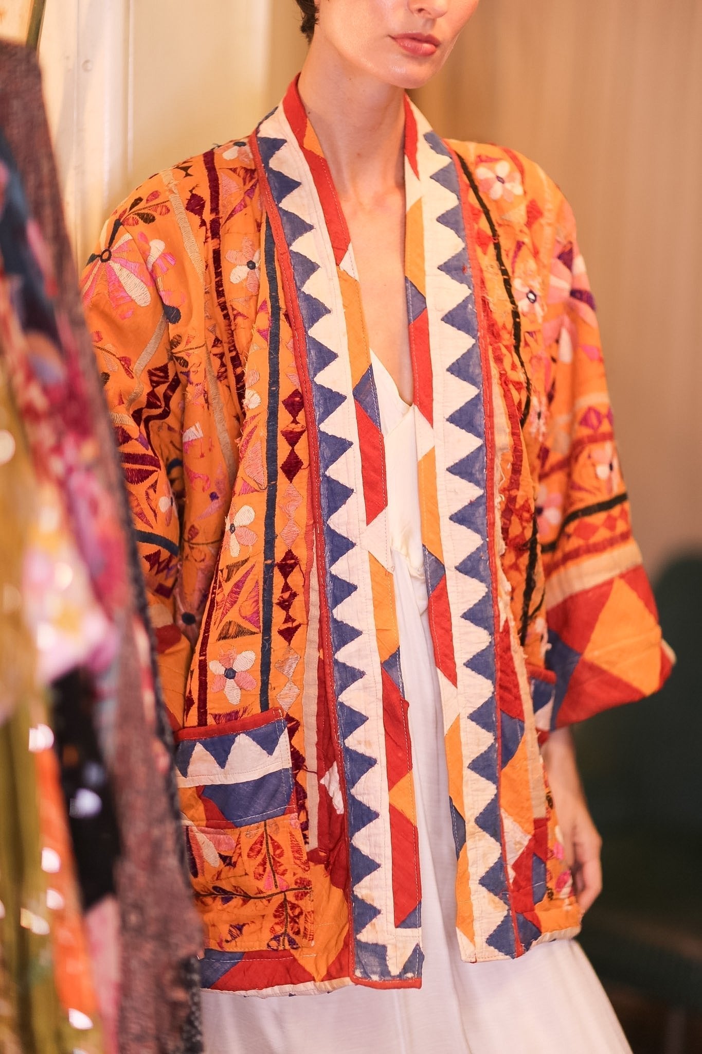 HALF KIMONO EMBROIDRED JACKET LORISA - MOMO STUDIO BERLIN - Berlin Concept Store - sustainable & ethical fashion