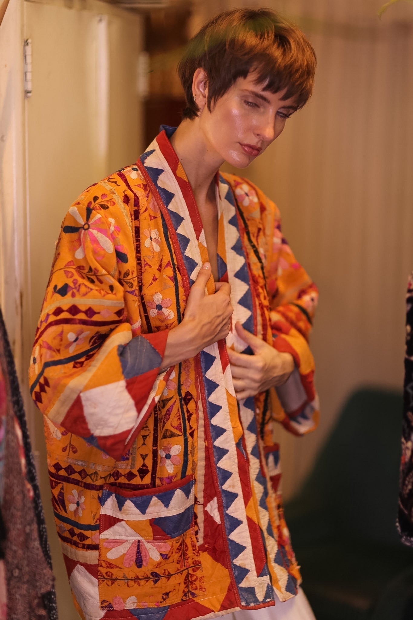 HALF KIMONO EMBROIDRED JACKET LORISA - MOMO STUDIO BERLIN - Berlin Concept Store - sustainable & ethical fashion