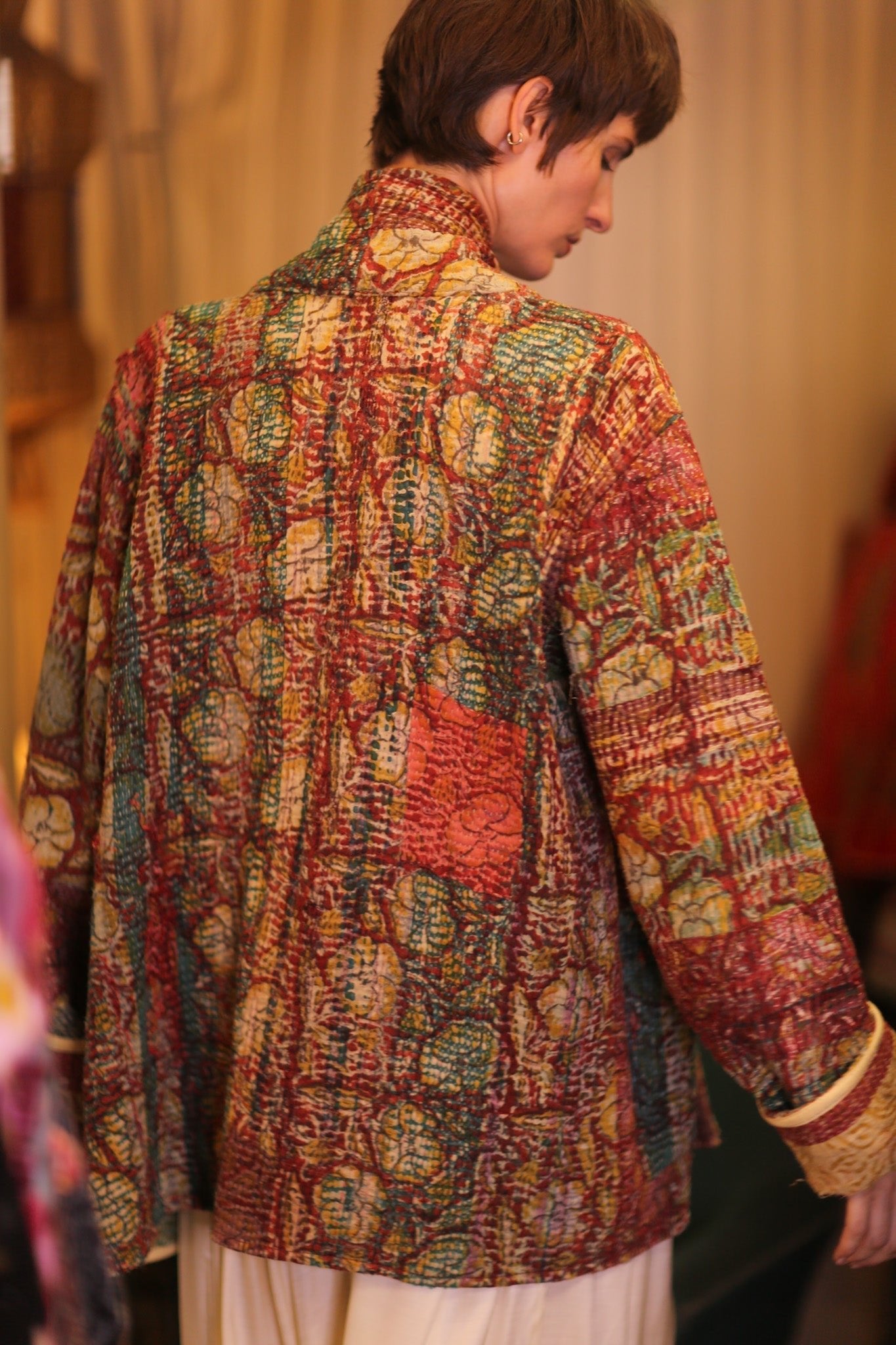 HALF KIMONO KANTHA JACKET - VINTAGE STYLE ART - MOMO STUDIO BERLIN - Berlin Concept Store - sustainable & ethical fashion