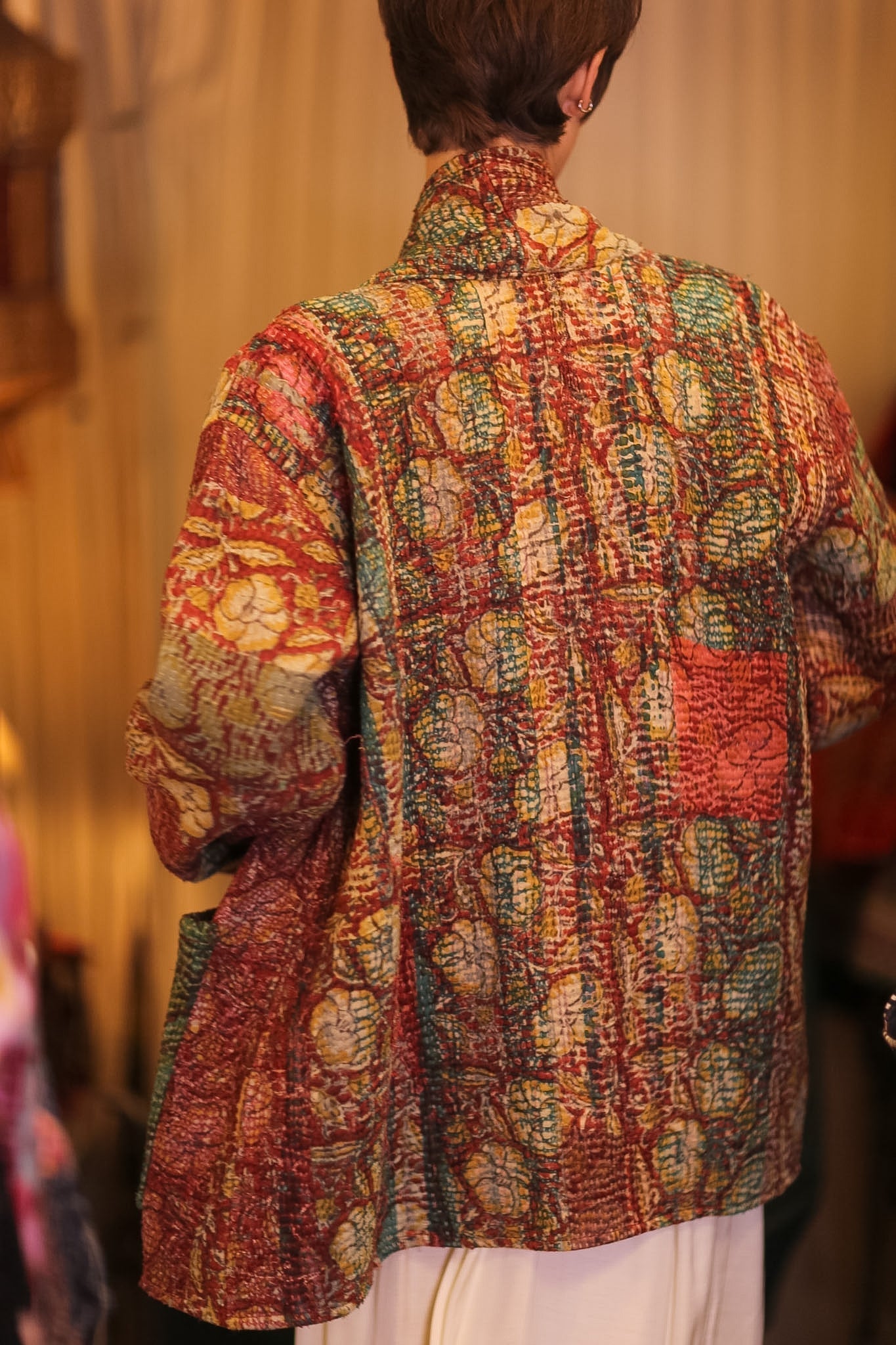 HALF KIMONO KANTHA JACKET - VINTAGE STYLE ART - MOMO STUDIO BERLIN - Berlin Concept Store - sustainable & ethical fashion