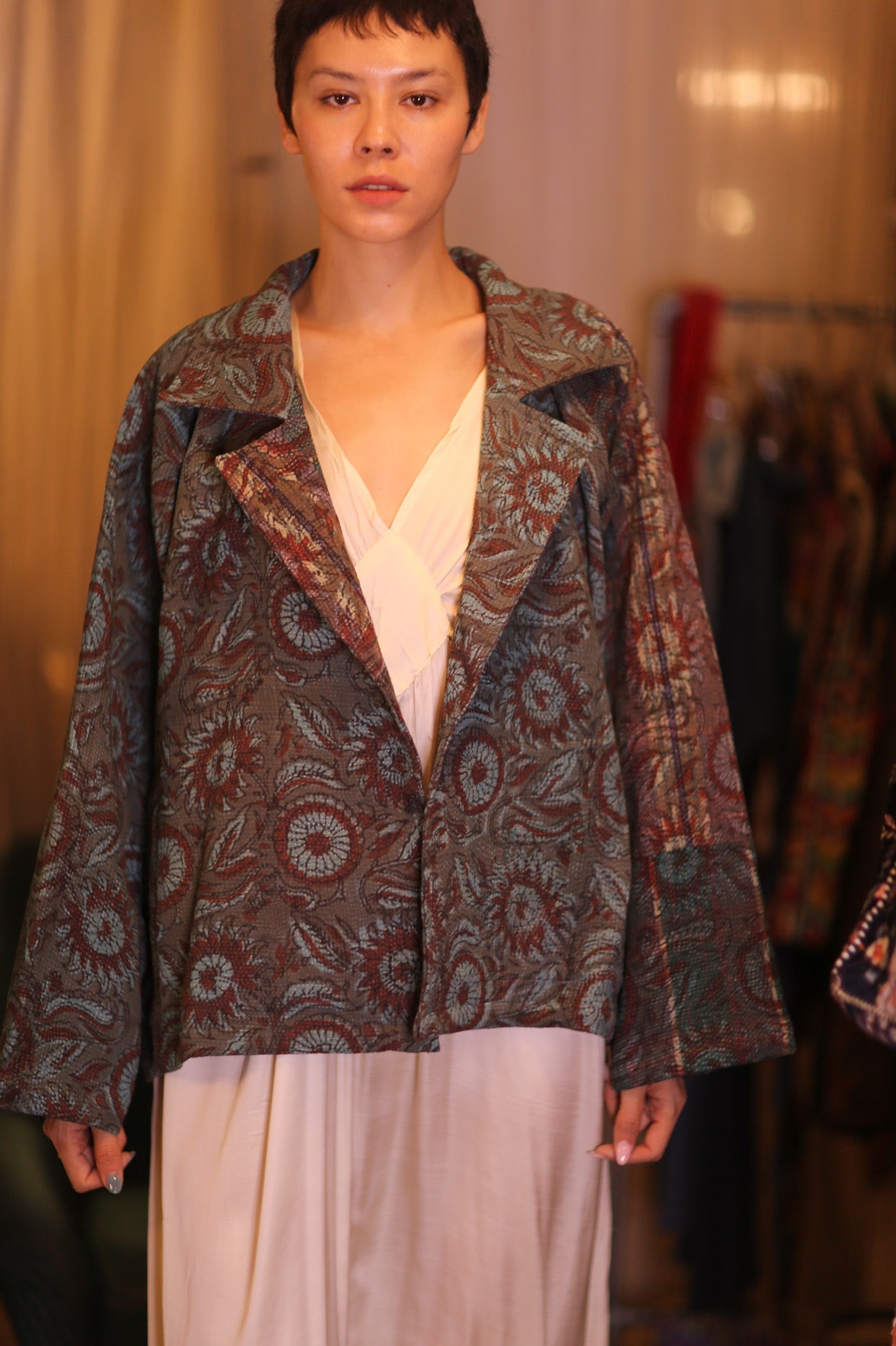 HAND BLOCKED KANTHA JACKET DAUNG - MOMO STUDIO BERLIN - Berlin Concept Store - sustainable & ethical fashion