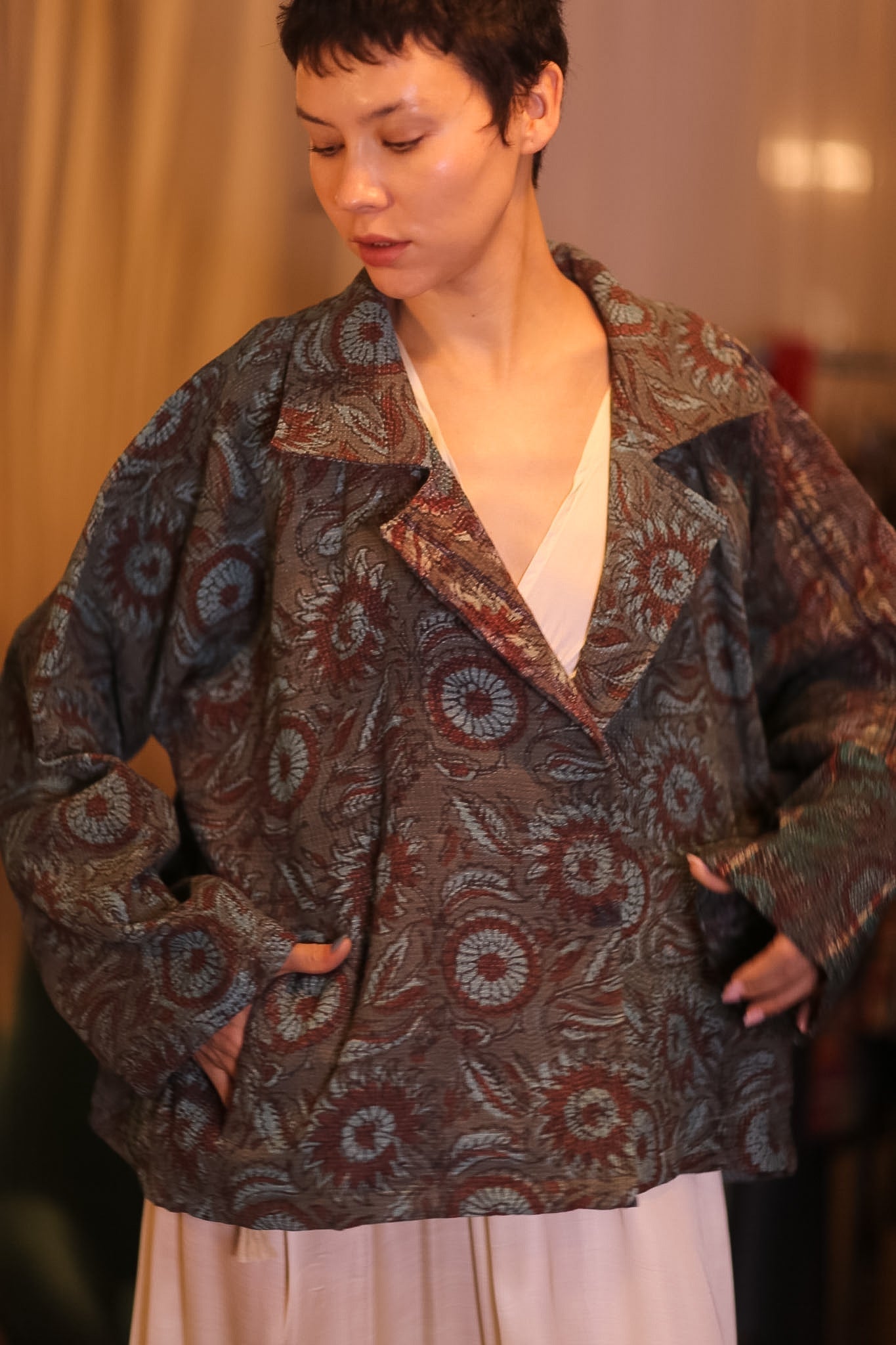 HAND BLOCKED KANTHA JACKET DAUNG - MOMO STUDIO BERLIN - Berlin Concept Store - sustainable & ethical fashion